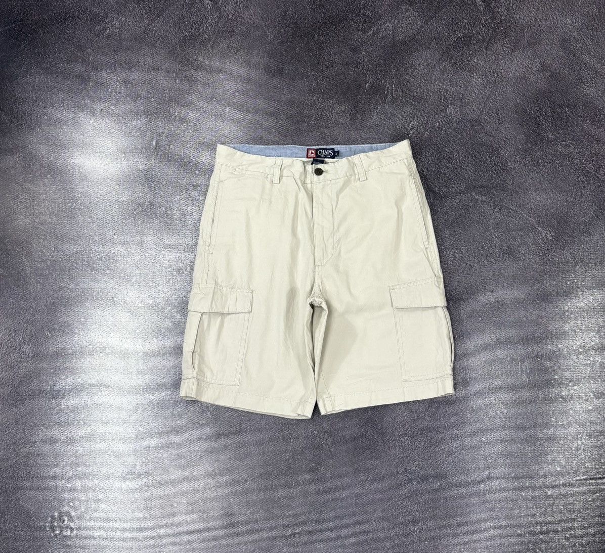 Chaps Ralph Lauren Vintage Chaps Ralph Lauren Y2K Beige Hype Cargo Shorts Size US 32 / EU 48 - 1 Thumbnail