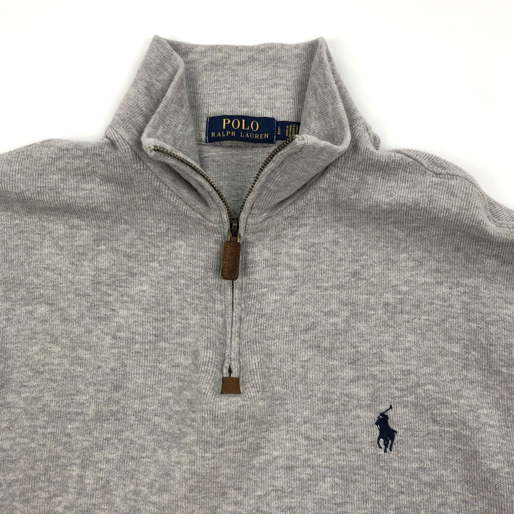 Polo Ralph Lauren Polo Ralph Lauren Men’s Grey 1/4 Zip Pullover Sweater Embroidered Pony Size L Size US L / EU 52-54 / 3 - 2 Thumbnail