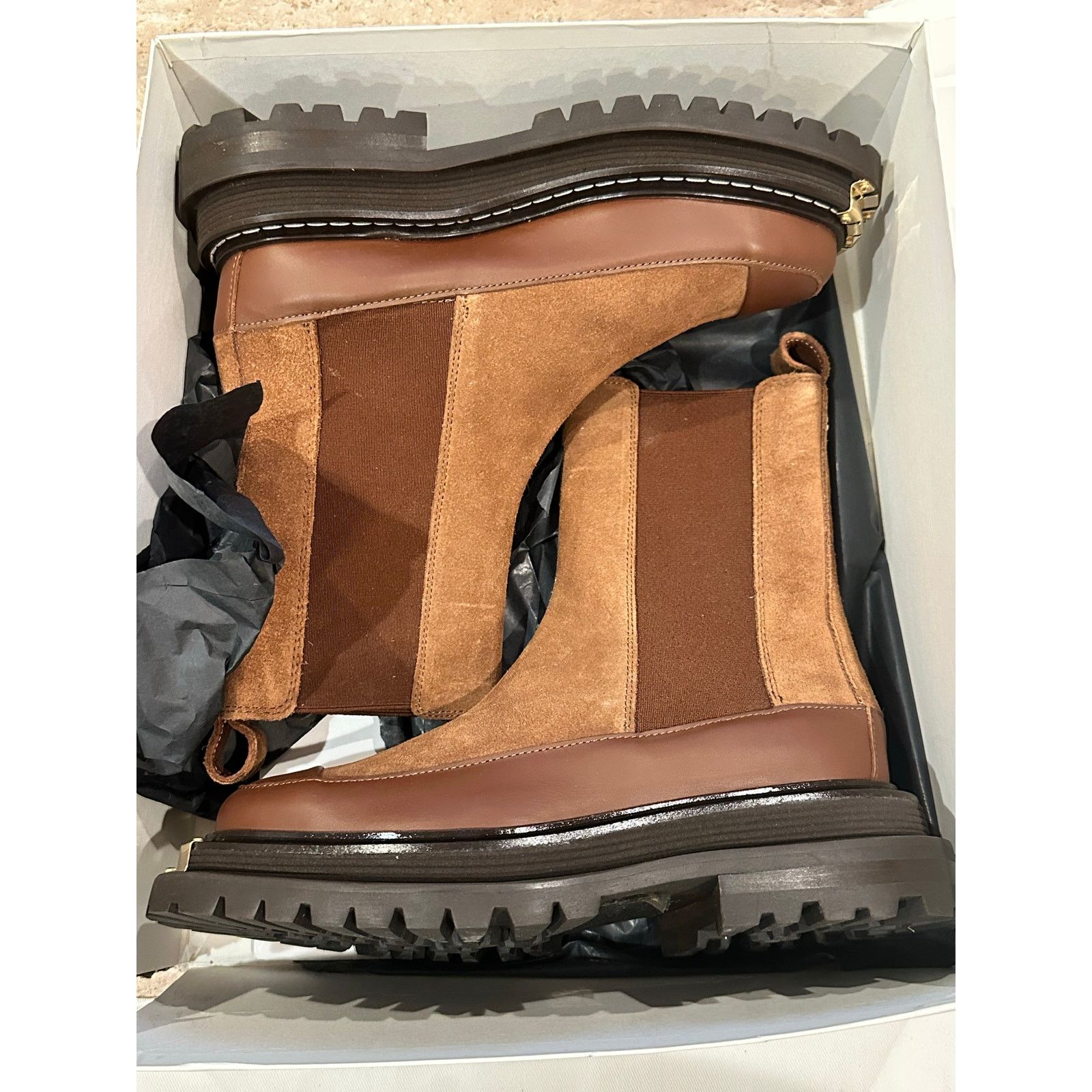 Sandro NEW Sandro Women's H22Liam Stretch Chelsea Boots 36/ 5.5 Size US 5.5 / IT 35.5 - 3 Thumbnail