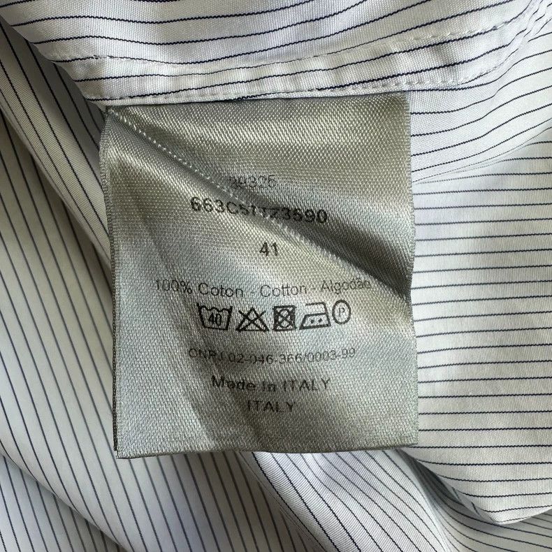 Dior Dior size 41 Neck stitching striped shirt jacket Size US XS / EU 42 / 0 - 5 Thumbnail
