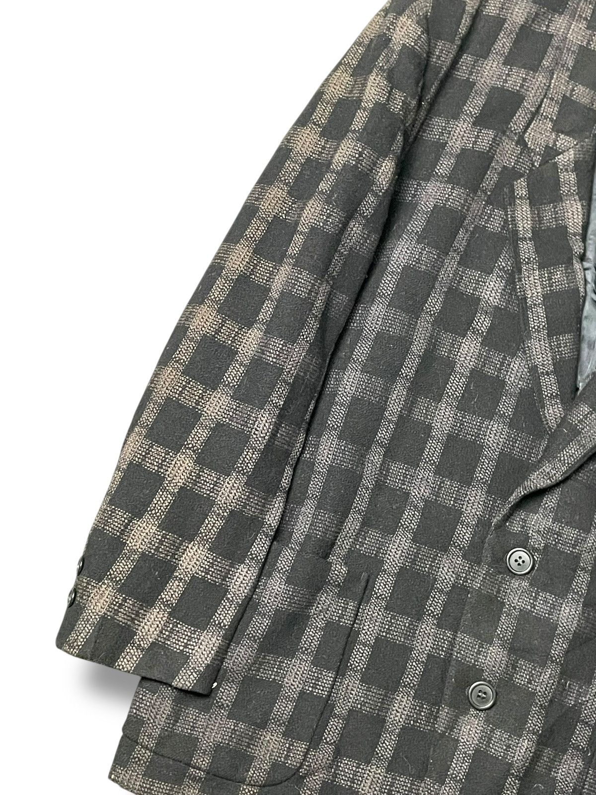 Japanese Brand × Vintage Shin Hosokawa Checkered Light Blazer (75) Size US S / EU 44-46 / 1 - 5 Thumbnail