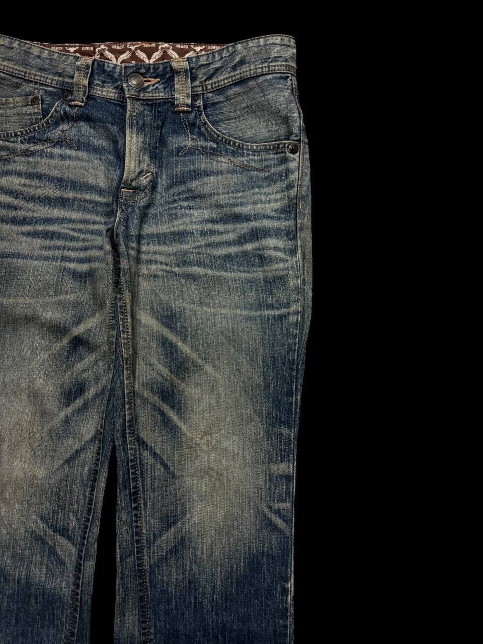 Edwin FLARE 90s Edwin Sick Rusty Whisker Mudwash Distressed Jeans Size US 30 / EU 46 - 5 Thumbnail