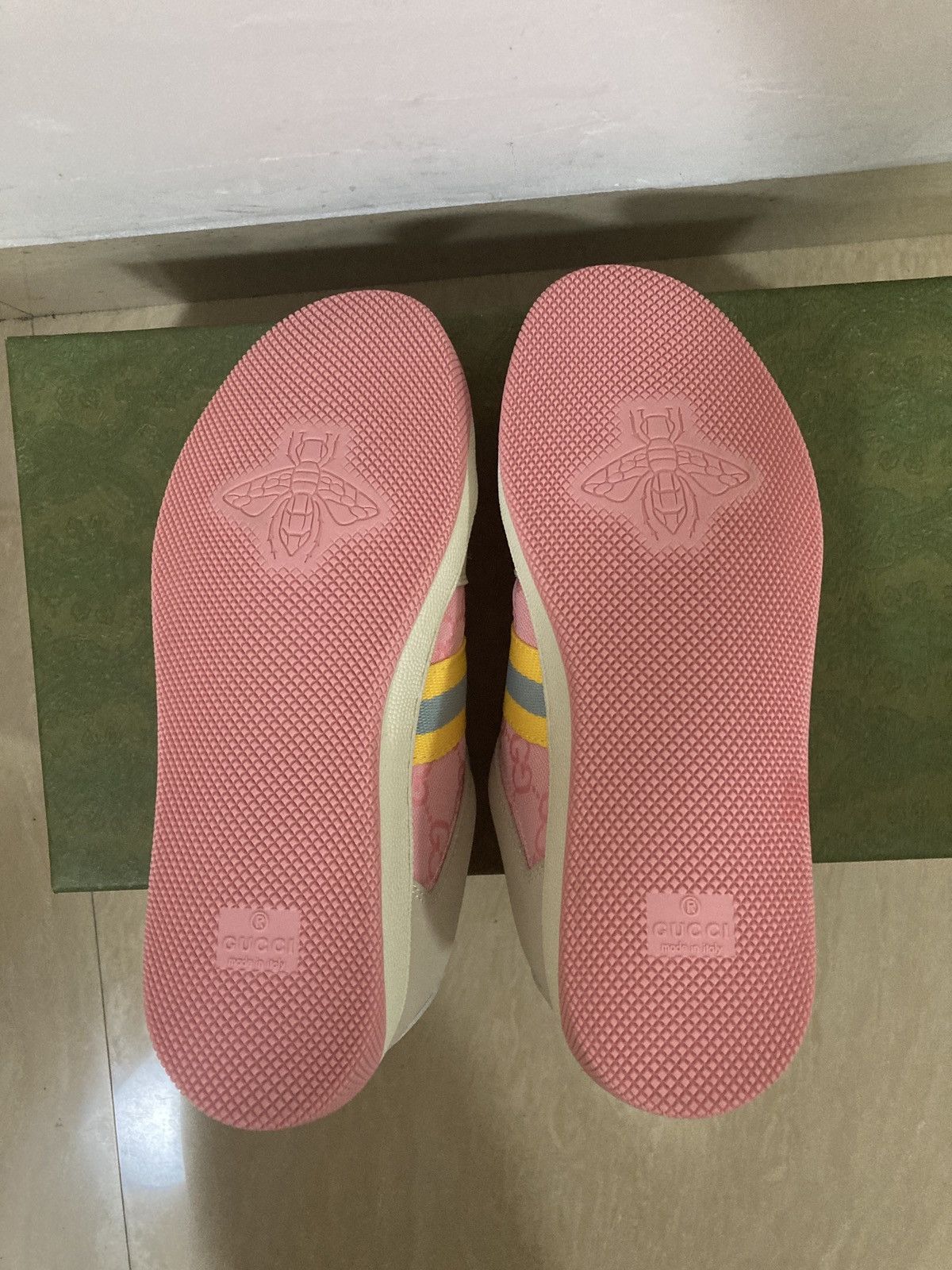 Gucci Gucci Screener GG Sneakers 'Pink Beige' Size US 7 / IT 37 - 5 Thumbnail