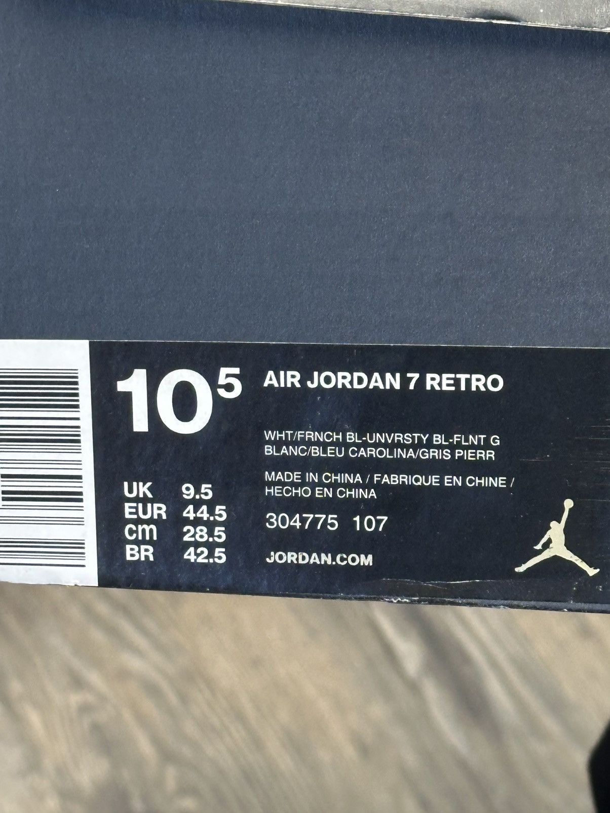 Jordan Brand Air Jordan 7 Retro Sneakers Size US 10.5 / EU 43-44 - 6 Thumbnail