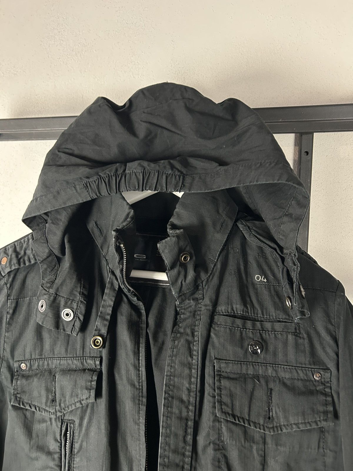 Japanese Brand VTG Avant Garde Rick Owens Style Cargo WAX Bomber Jacket 90s Size US M / EU 48-50 / 2 - 6 Thumbnail