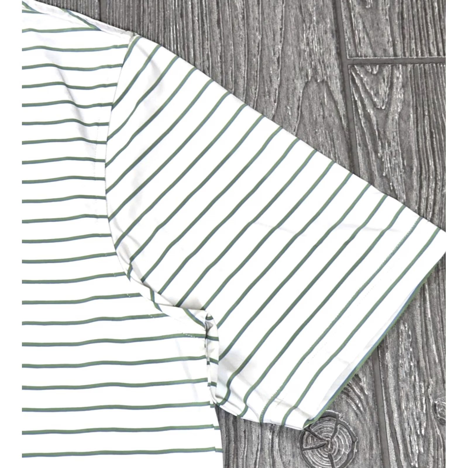 Vintage Dunhill Polo Shirt Golf White Green Stripe M Adult Regular Short Sleeve Polo Shirt Mens Size US M / EU 48-50 / 2 - 5 Thumbnail