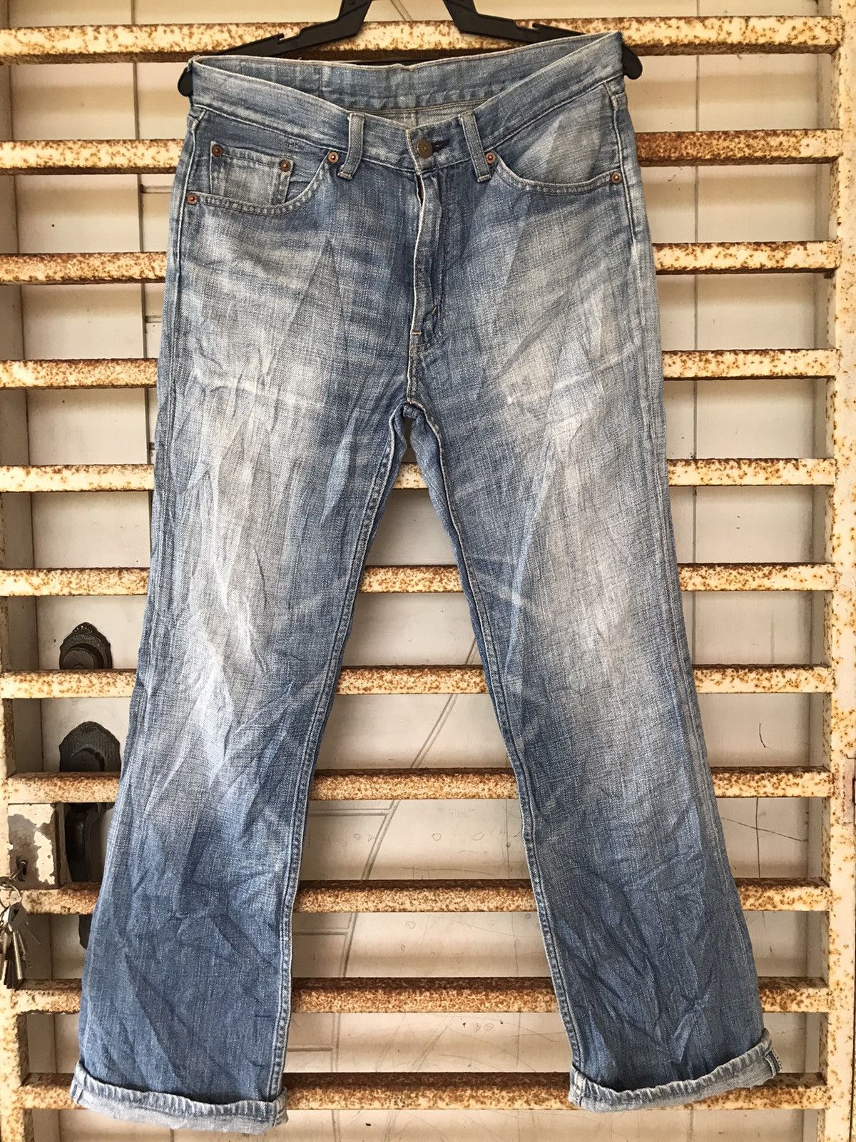 Japanese Brand × Levi's × Vintage Vintage y2k Levi’s 517 Bootcut Jeans Flare Denim 30x30.5 Size US 30 / EU 46 - 2 Thumbnail