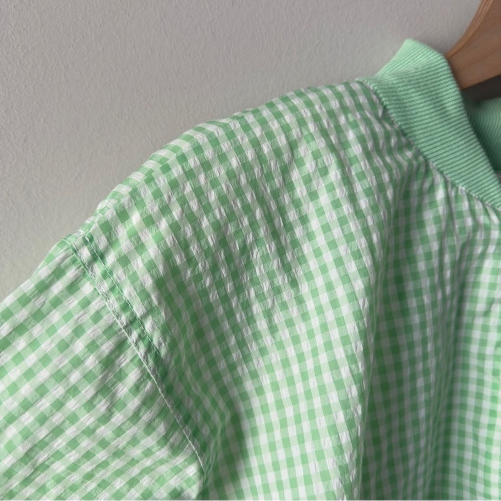 Vintage Vintage 80s Lavon Gingham Full Zip Jacket Shoulder Pads L Size L / US 10 / IT 46 - 6 Thumbnail