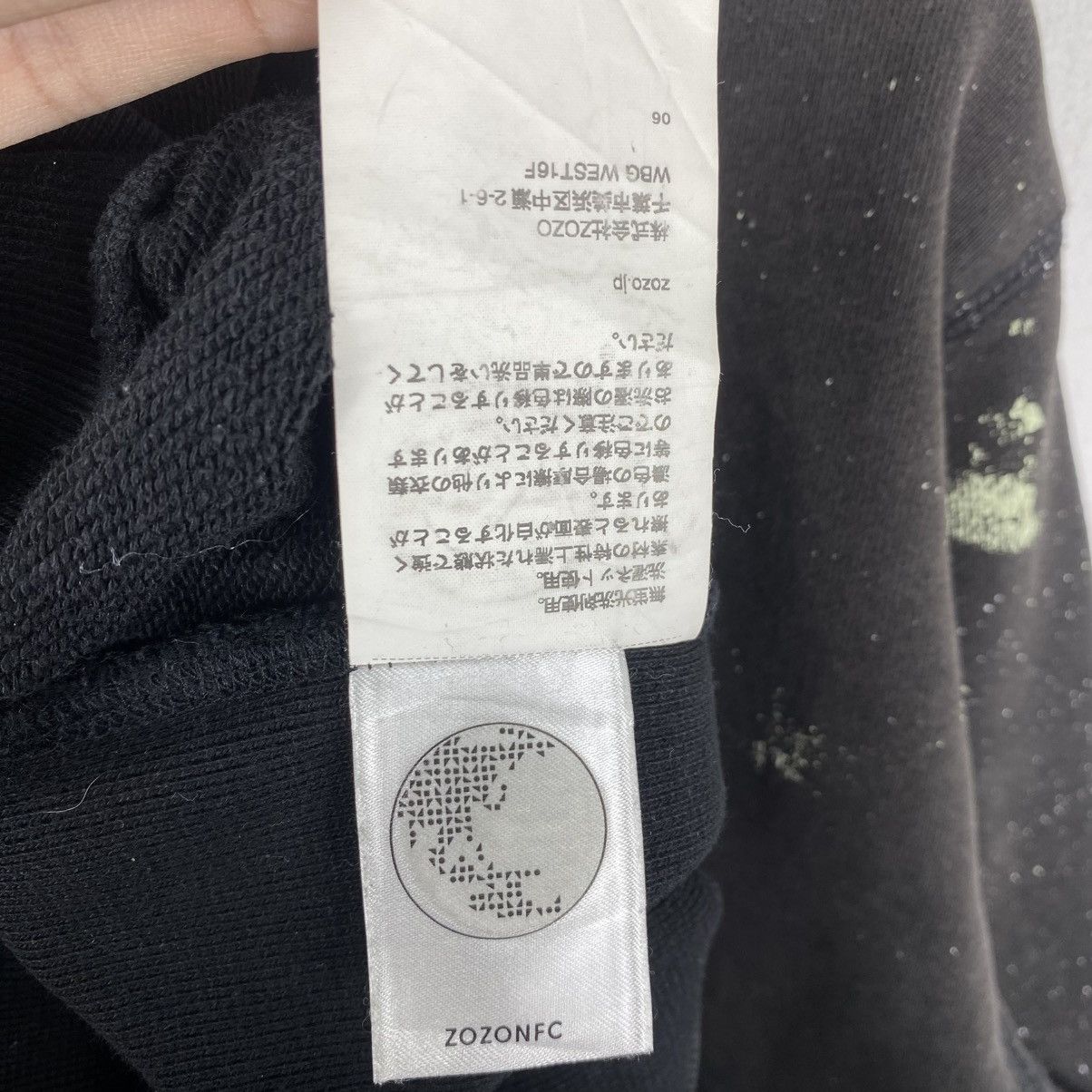 Japanese Brand ZOZO Japan Paint Splatter Hoodie Black Distressed Boxy XL Size US XL / EU 56 / 4 - 7 Thumbnail