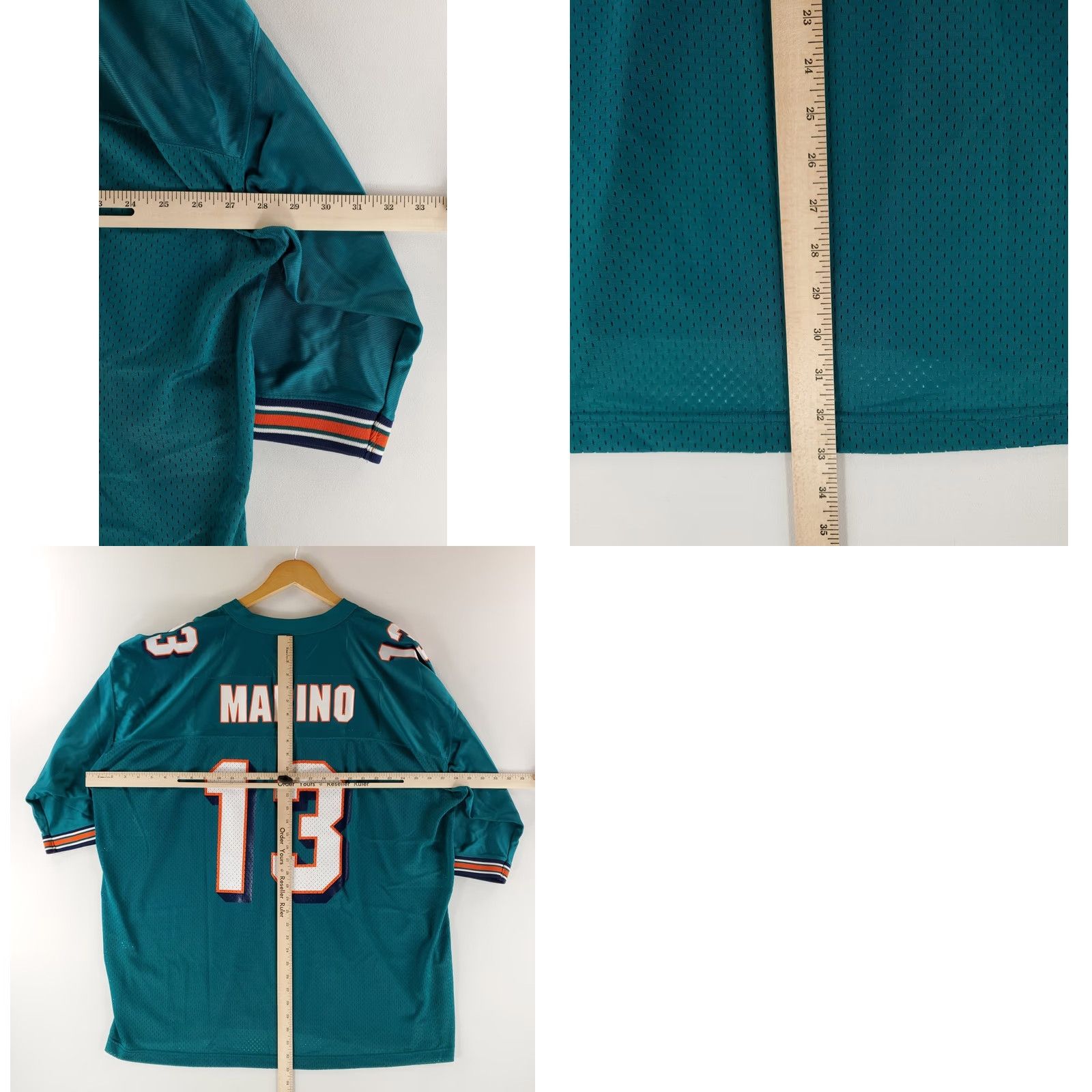 Starter VINTAGE Starter Dan Marino Miami Dolphins Jersey 13 Teal Mens XXXL 90s Jersey Size US XXL / EU 58 / 5 - 8 Thumbnail