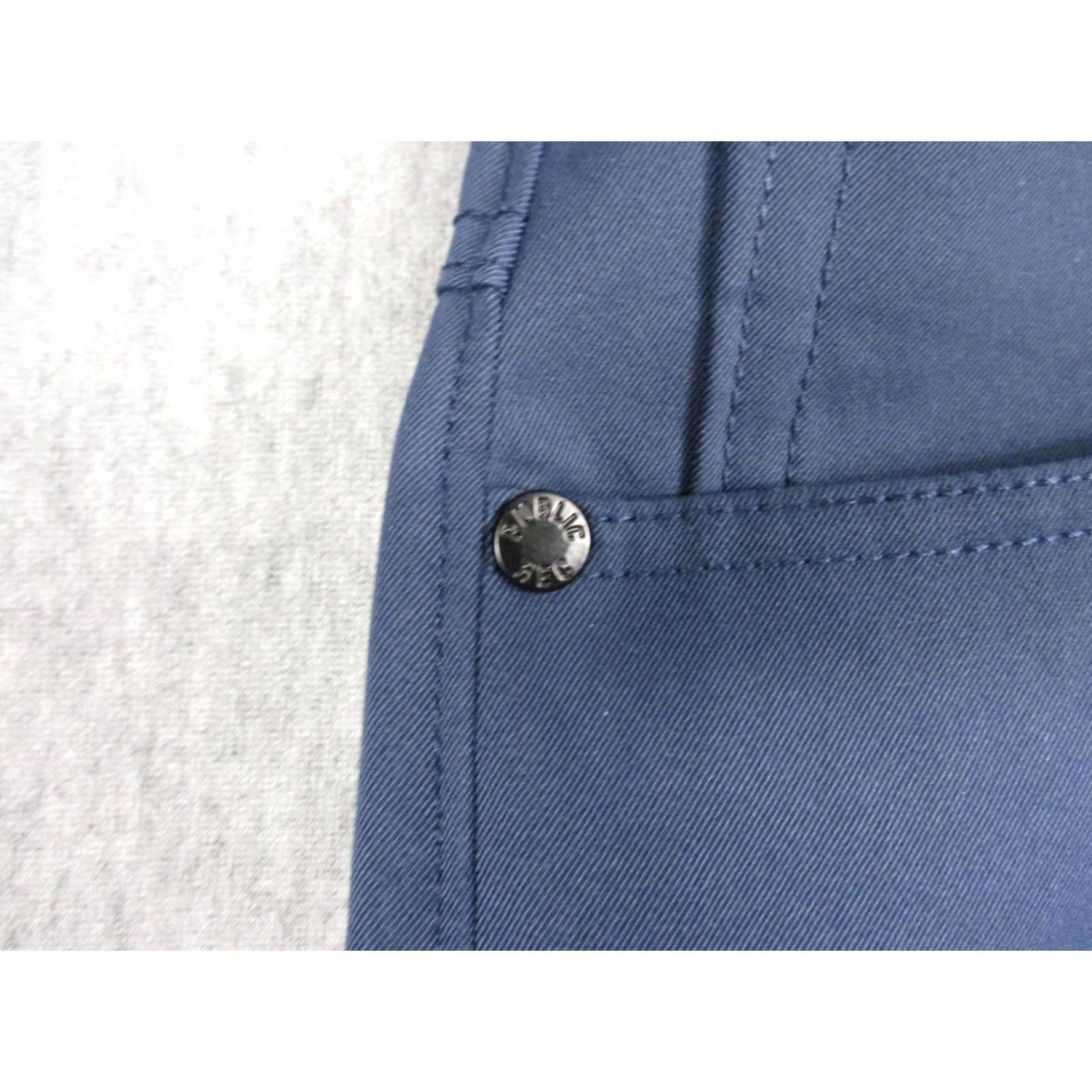 Vintage Public Rec Pants Mens 33x30 Blue Chino 5 Pocket Tapered Microfiber Casual Travel Shirt/Bottom? Size US 33 - 4 Thumbnail
