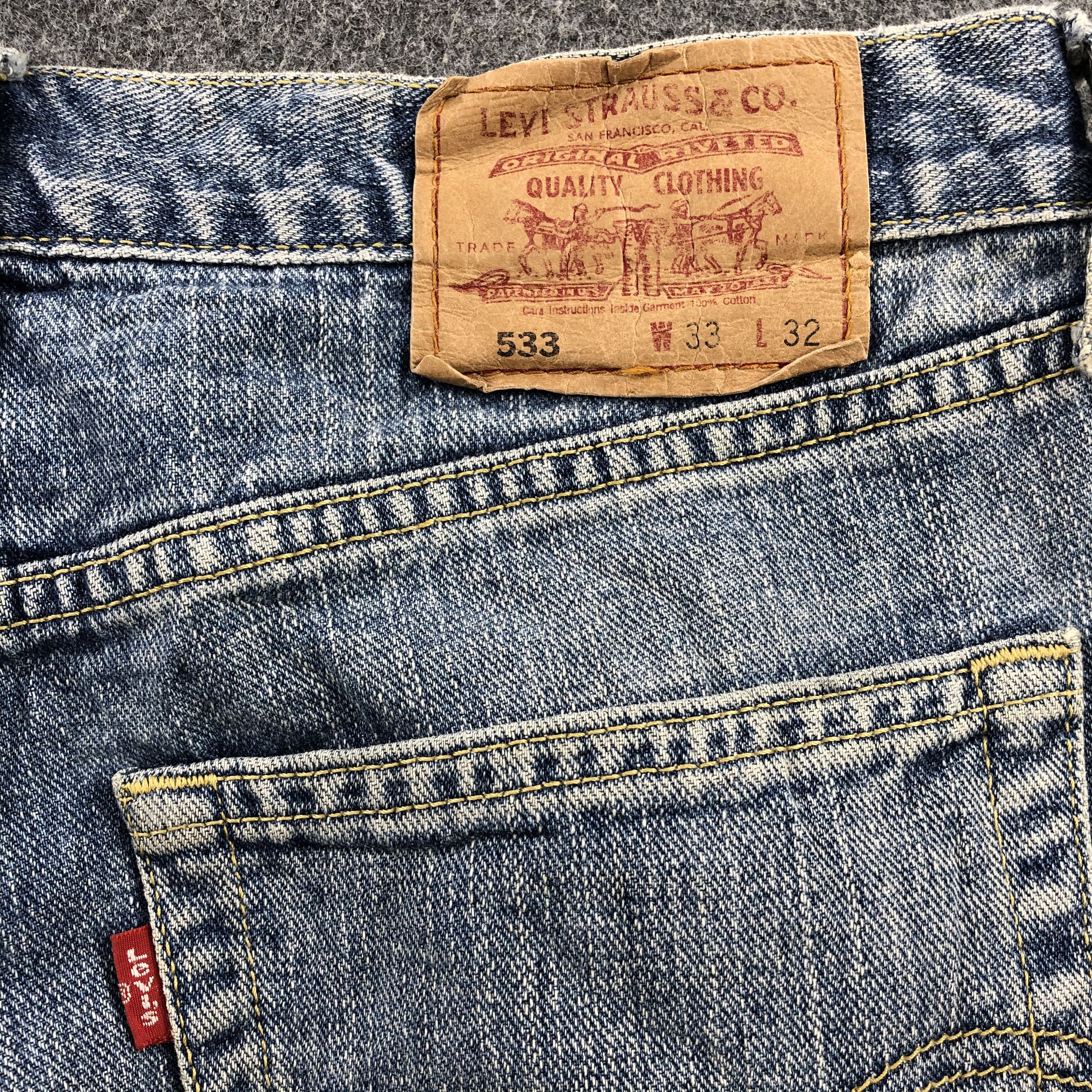 Levi's × Vintage Vintage 90s Blue Wash Levis 533 Jeans-JM1904 Size US 33 - 5 Thumbnail