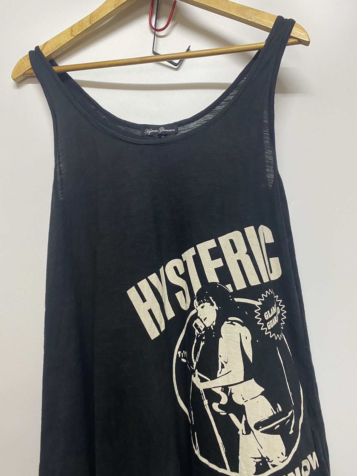 Hysteric Glamour × Japanese Brand Hysteric Glamour Tank Top Black One Sz Girl Star Nobody Know Size ONE SIZE - 4 Thumbnail