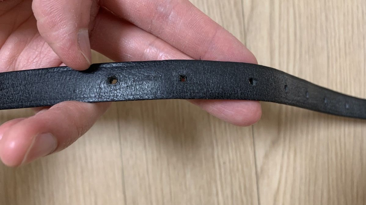 Marc Jacobs Marc Jacobs Black Skinny Belt Rare Size 30 - 11 Thumbnail