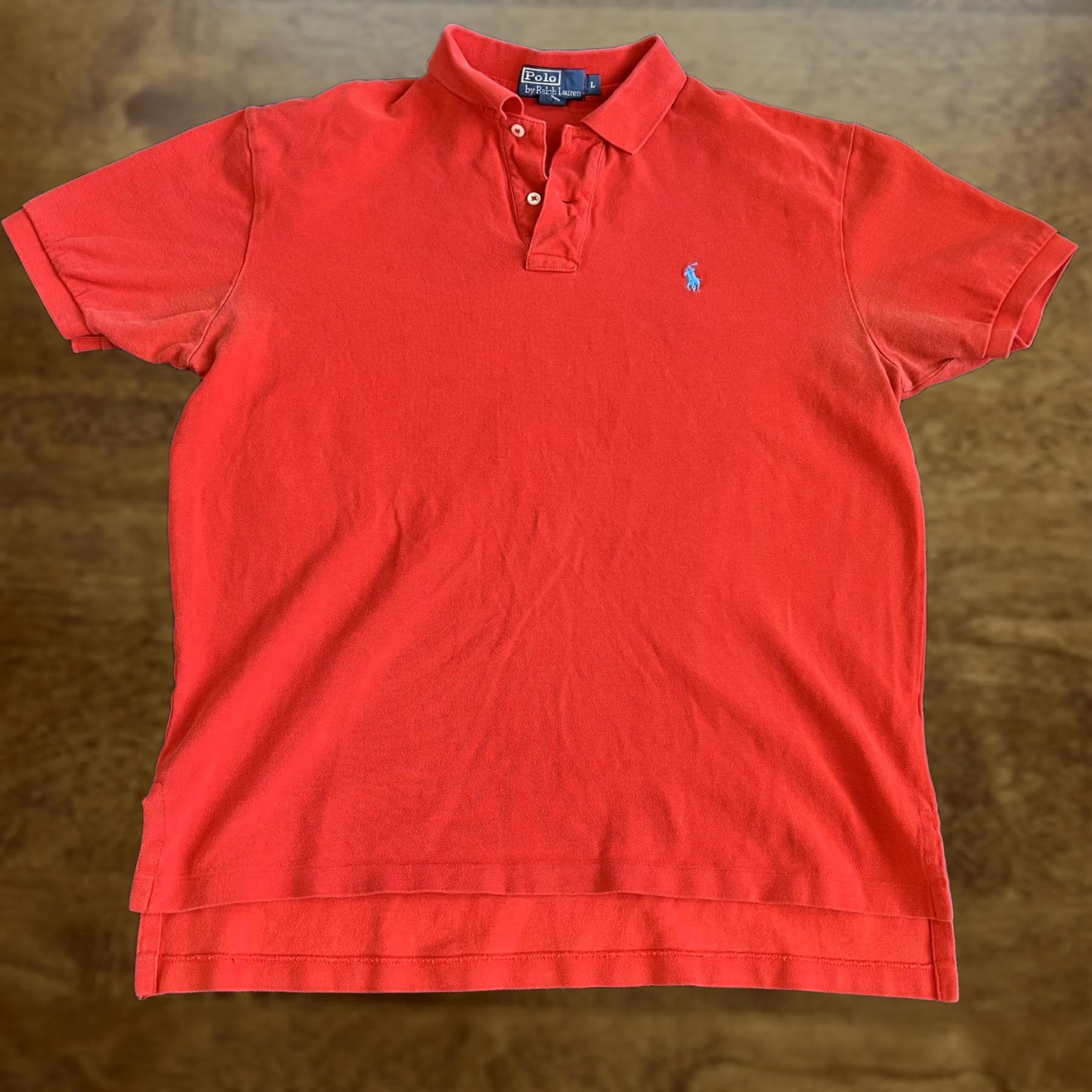 Polo Ralph Lauren Polo Ralph Lauren Polo Shirt Mens Large Red Solid Short Sleeve Pony Logo Casual Size US L / EU 52-54 / 3 - 1 Thumbnail