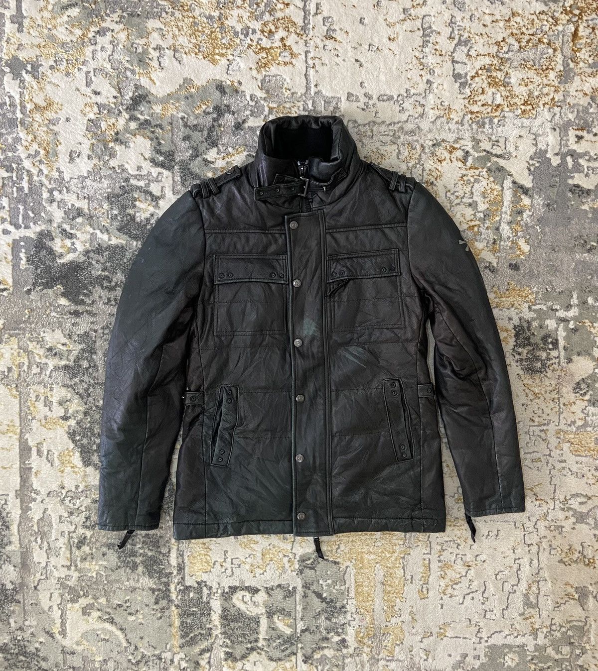 Leather × Mastermind Japan × Roen CRAZY RARE ROEN MASTERMIND BIKER LEATHER JACKET Size US S / EU 44-46 / 1 - 1 Thumbnail