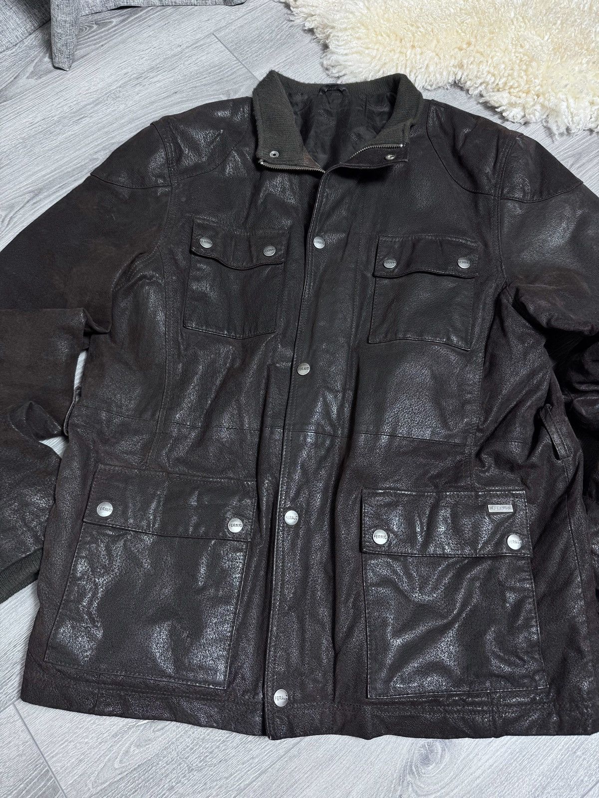 Louis Feraud Louis Feraud Classic Vintage Leather Jacket size M Size US M / EU 48-50 / 2 - 6 Thumbnail