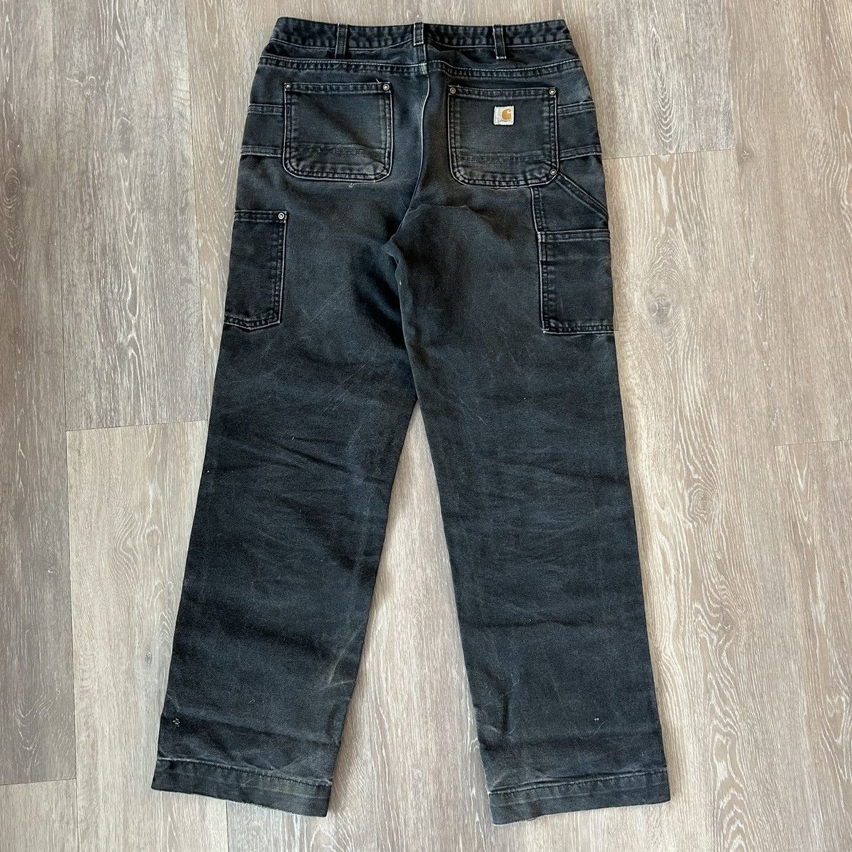 Carhartt × Vintage Faded Black Carhartt Double knee pants Size 28" / US 6 / IT 42 - 5 Thumbnail