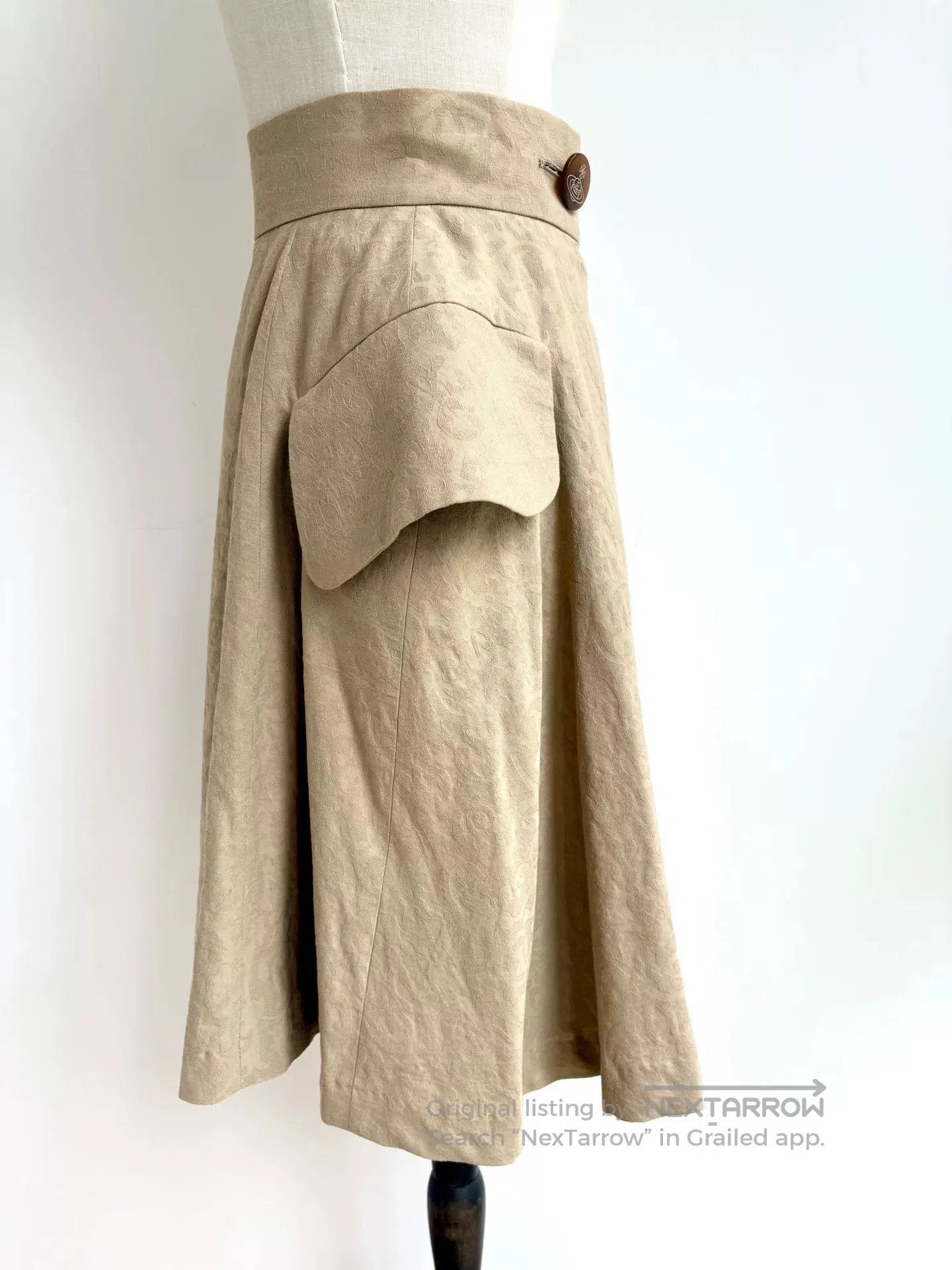 Vivienne Westwood vivienne westwood beige sculptural half skirt. Size 22" - 3 Thumbnail
