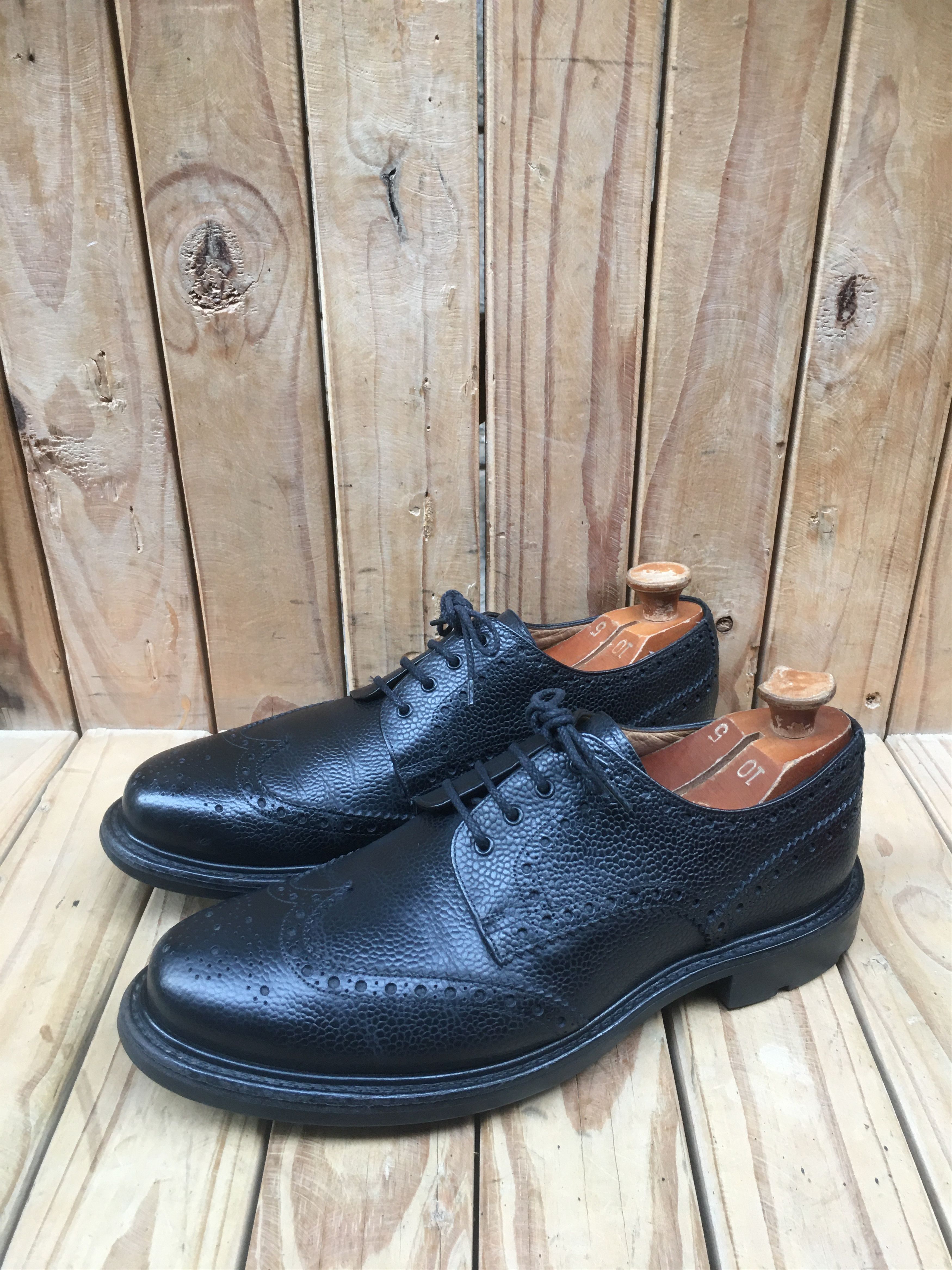 Churchs Church s Black Pebbled mens Dress Leather shoes size UK 8 F Grailed