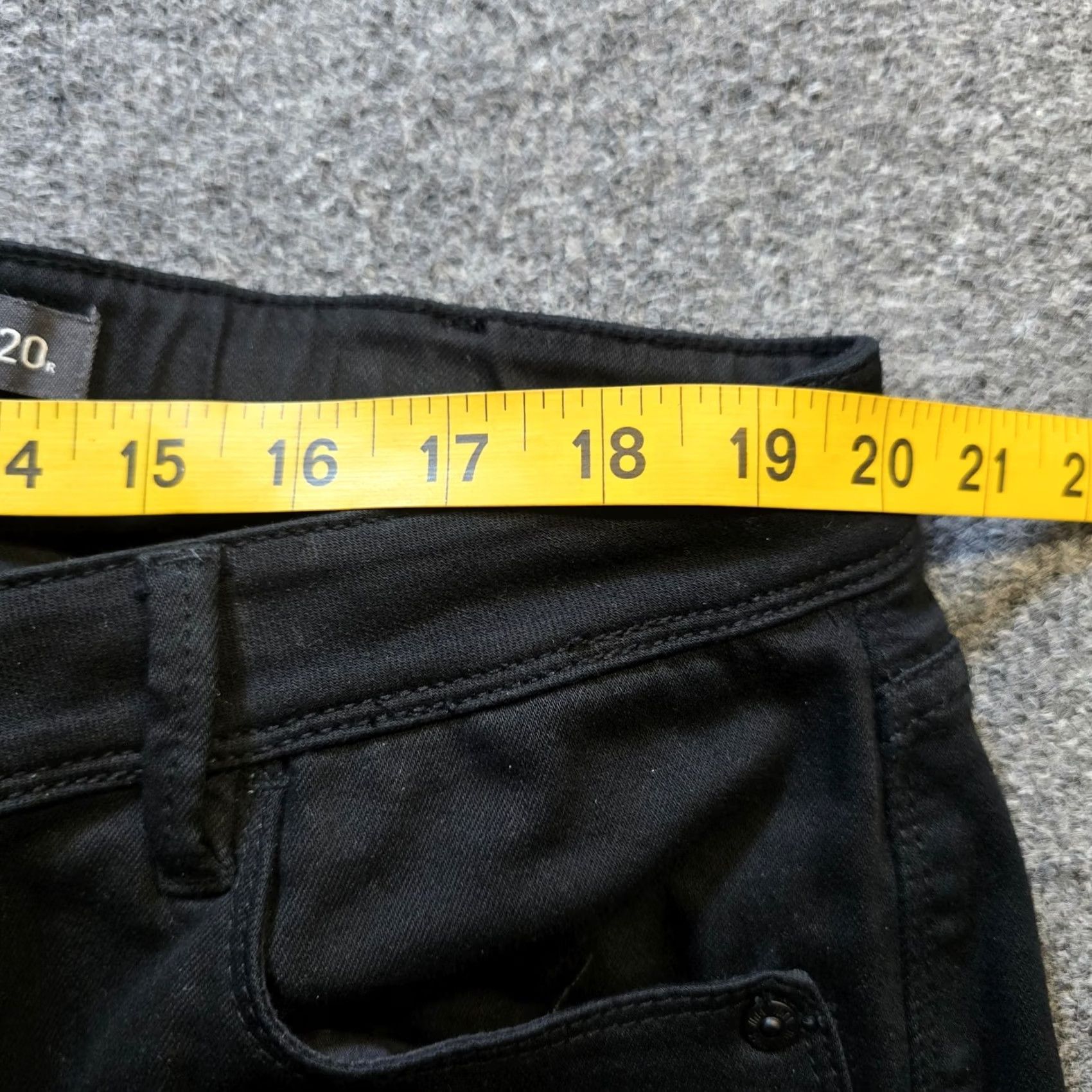 J. Jill J Jill Jeans Women Size 20 Black Denim Slim Ankle Mid Rise 5-Pocket Stretch Plus Womens Size 42" / US 20 - 6 Thumbnail