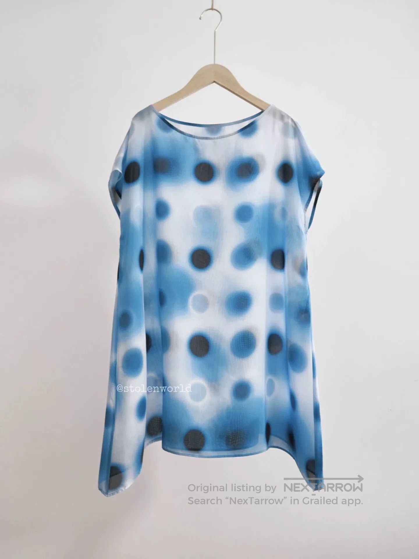 Issey Miyake issey miyake blue polka dot outfit set. Size S / US 4 / IT 40 - 5 Thumbnail