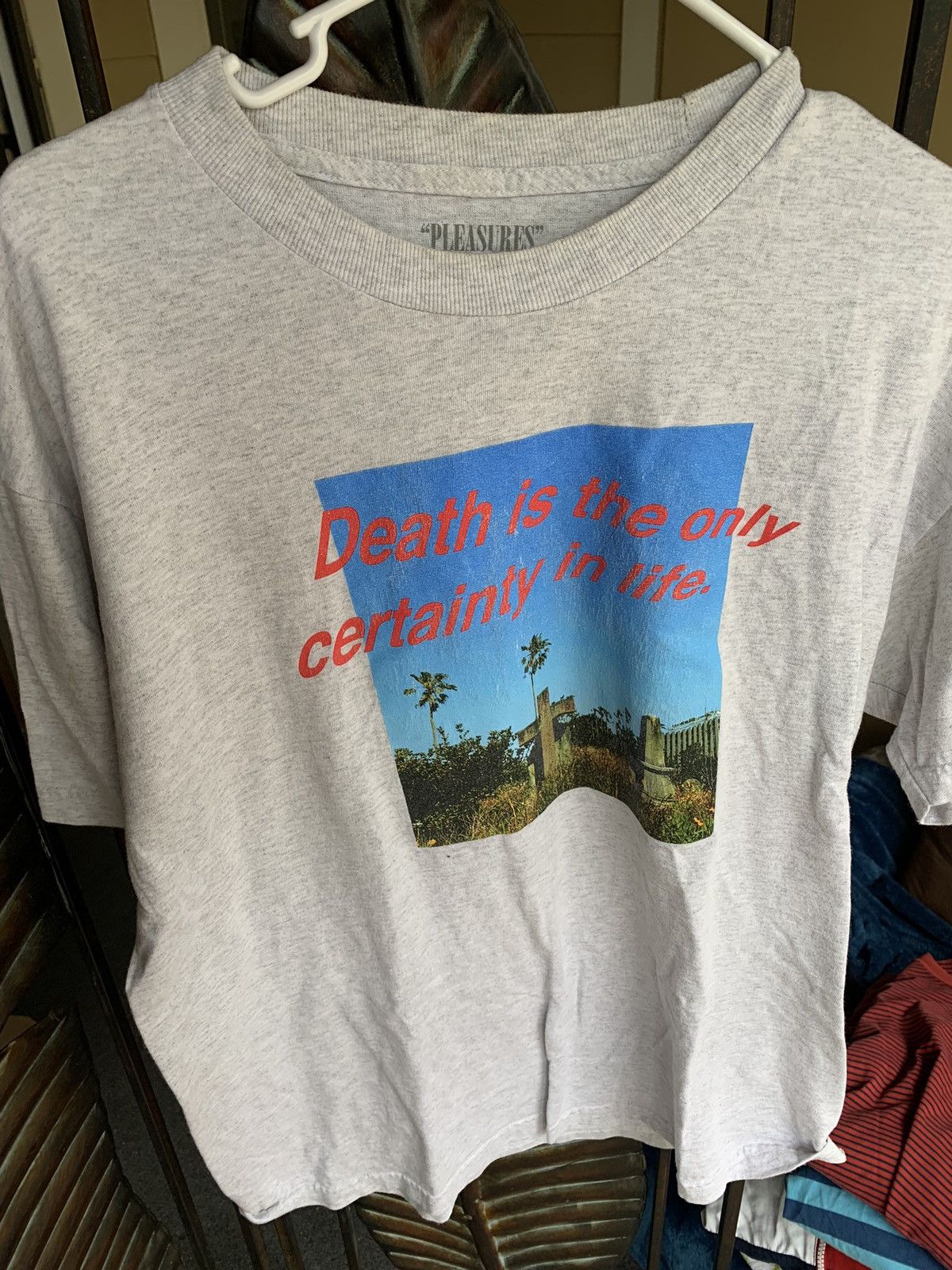 Pleasures Pleasures death t shirt size L Gray Rare Size US L / EU 52-54 / 3 - 1 Thumbnail
