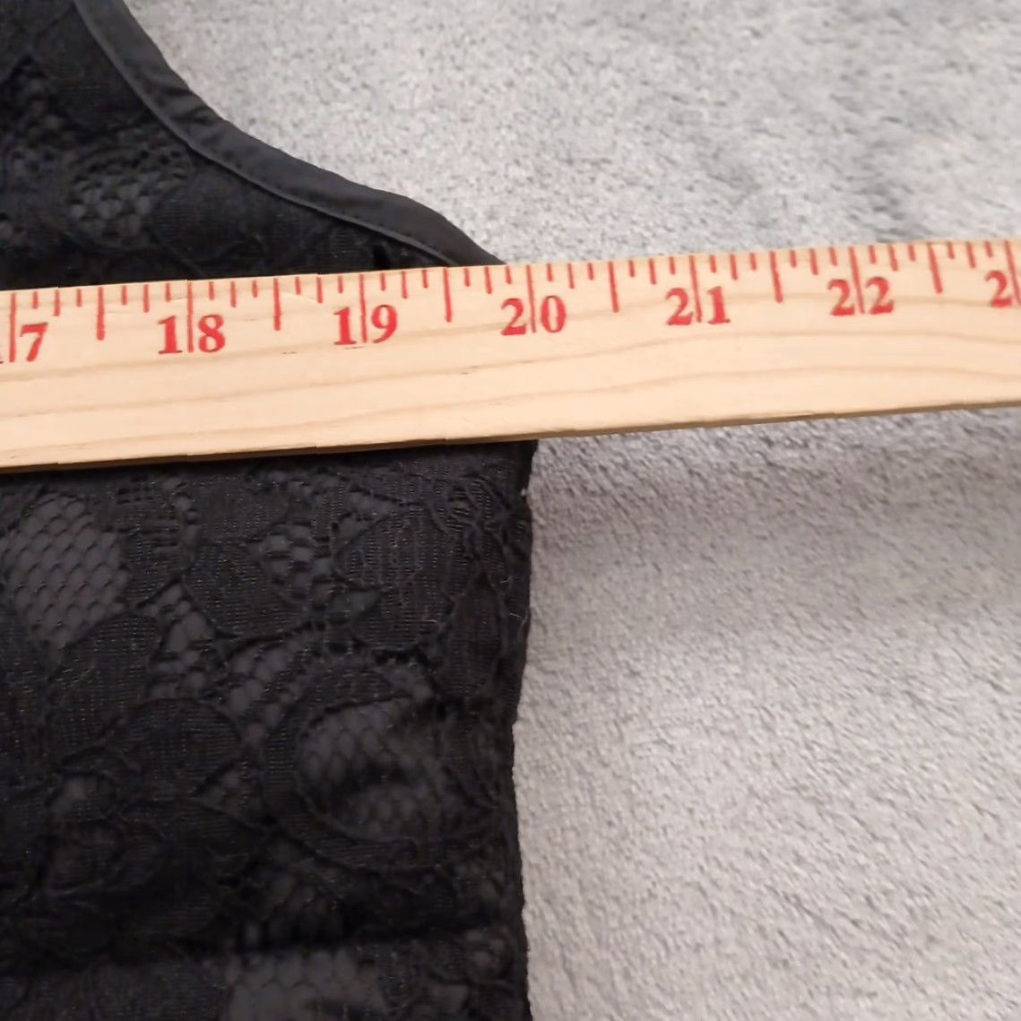 Banana Republic Banana Republic Puffer Vest Womens Medium Black Floral Lace Pockets Size M / US 6-8 / IT 42-44 - 6 Thumbnail