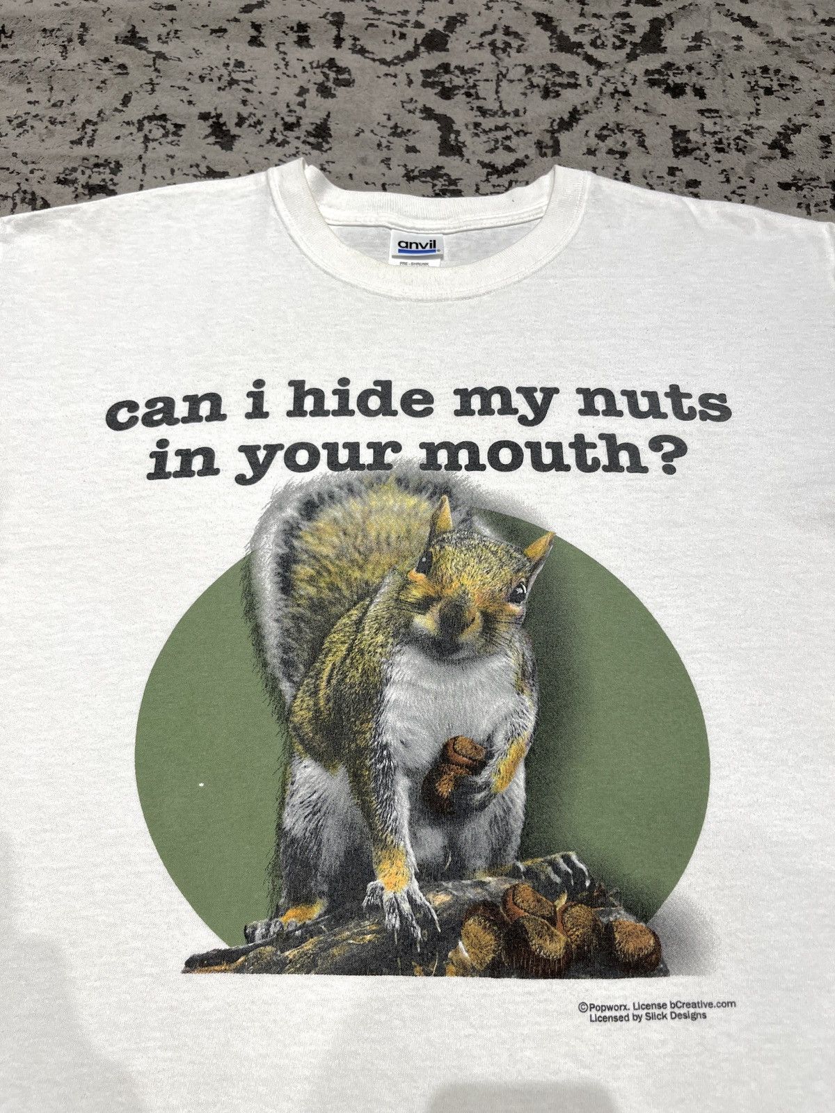 Vintage 00’s Statement “Can I Hide My Nuts In Your Mouth” Size US L / EU 52-54 / 3 - 1 Thumbnail