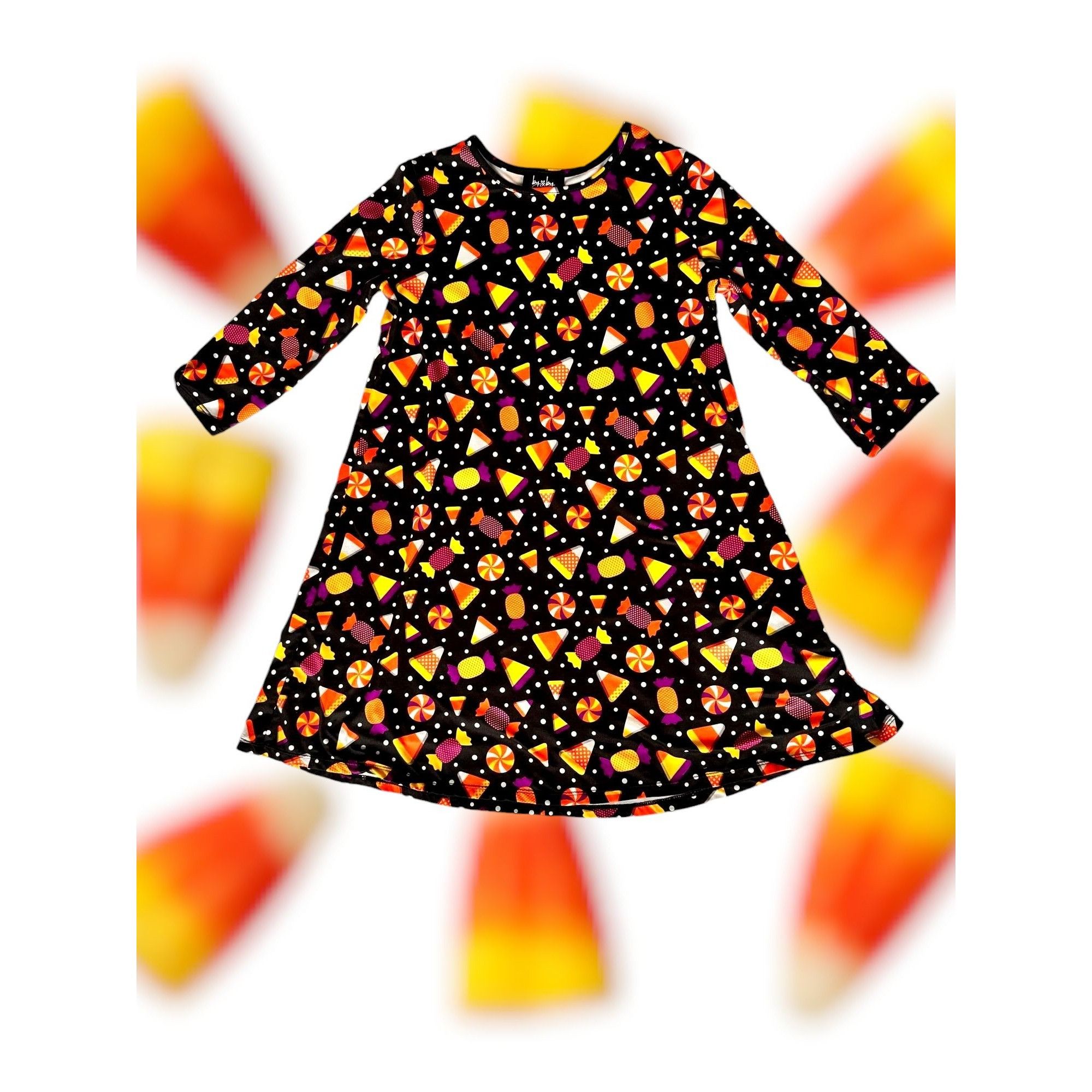 Other By & By Candy Corn Dress Girls Large 14 Black Halloween Size L / US 10 / IT 46 - 1 Thumbnail