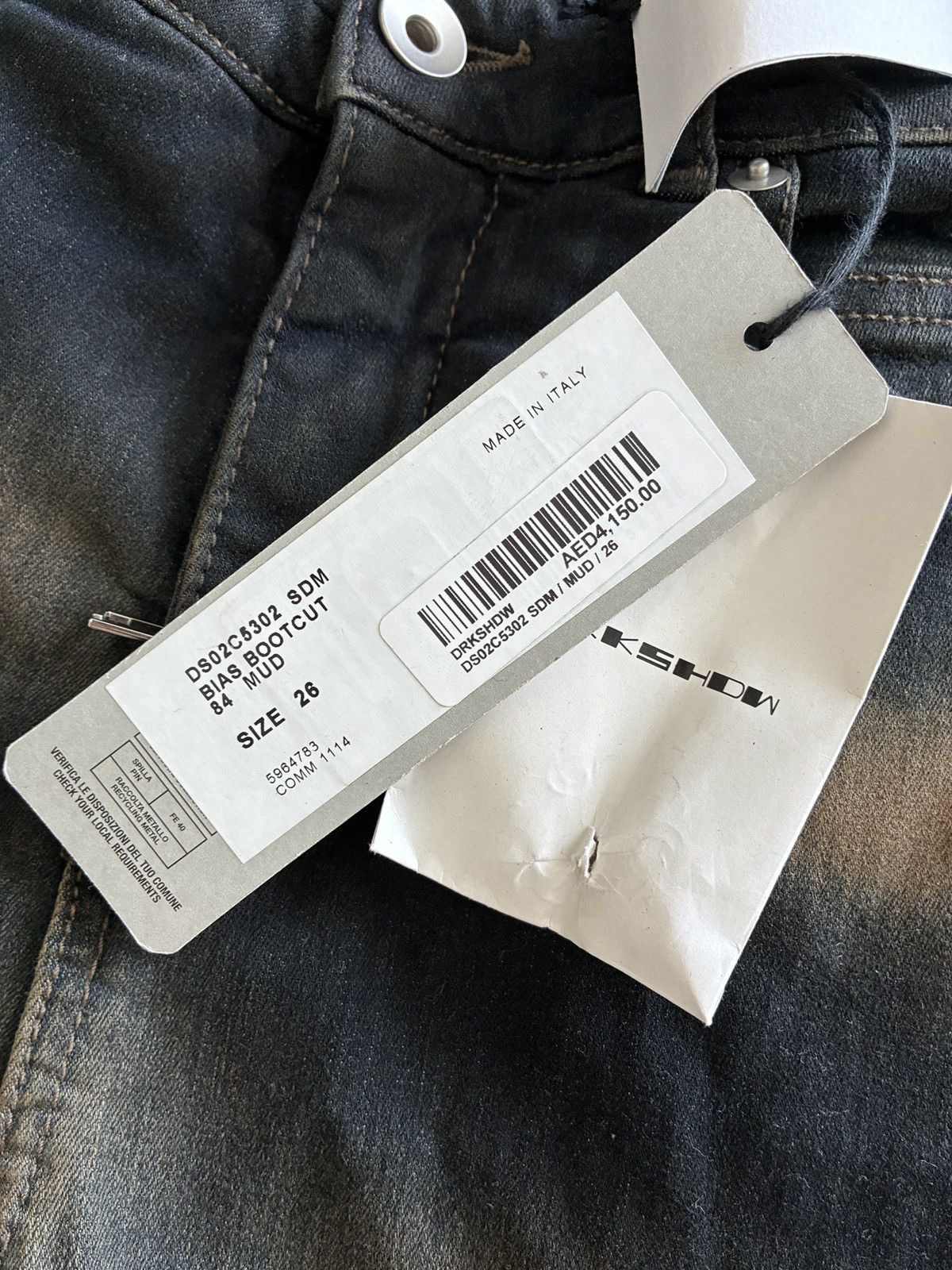 Rick Owens Drkshdw BIAS BOOTCUT DENIM Size 26" / US 2 / IT 38 - 2 Thumbnail