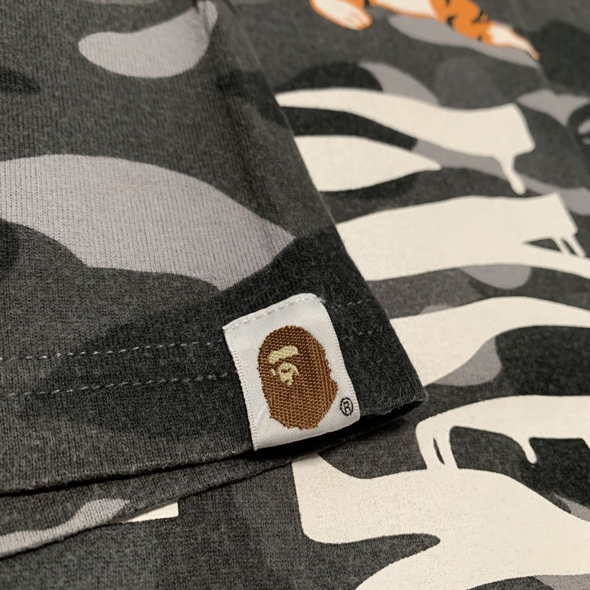 Bape Bape Medium Tiger Shark Black Grey Camo A Bathing Ape Tee Size US M / EU 48-50 / 2 - 6 Thumbnail