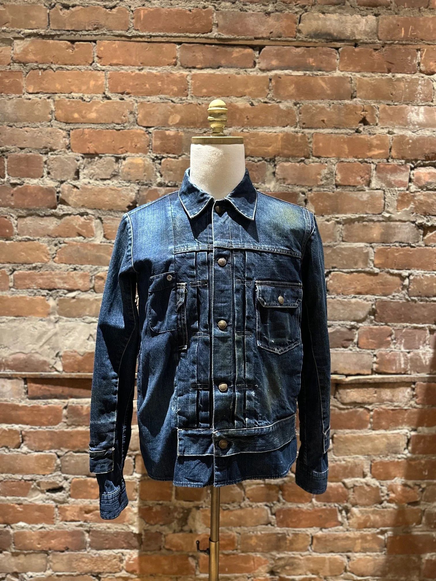 Maison MIHARA YASUHIRO Miharayasuhiro Distressed Denim Utility Jacket Size US M / EU 48-50 / 2 - 2 Thumbnail