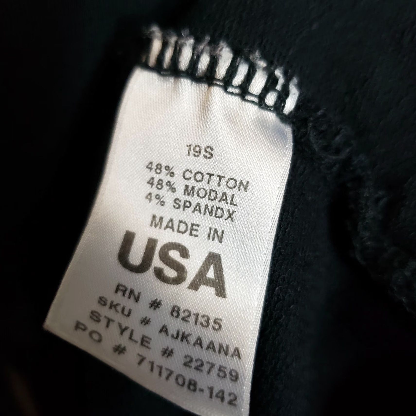Vintage Fresh Produce Womens Full Zip Sweatshirt Sz Large Solid Black Long Sleeve Size L / US 10 / IT 46 - 6 Thumbnail