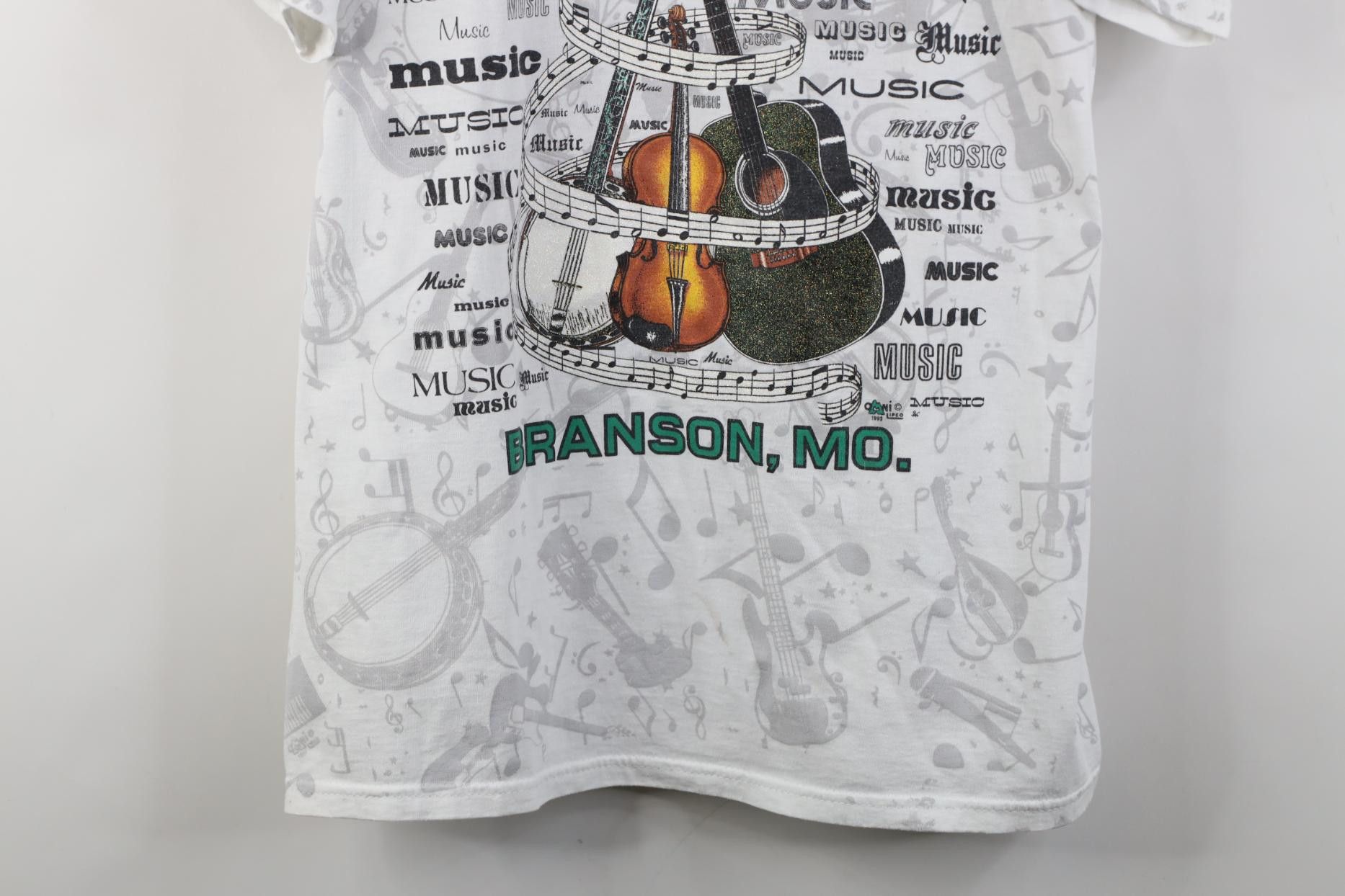 Vintage Vintage 90s Branson Country Music All Short Sleeve T-Shirt Size L / US 10 / IT 46 - 3 Thumbnail