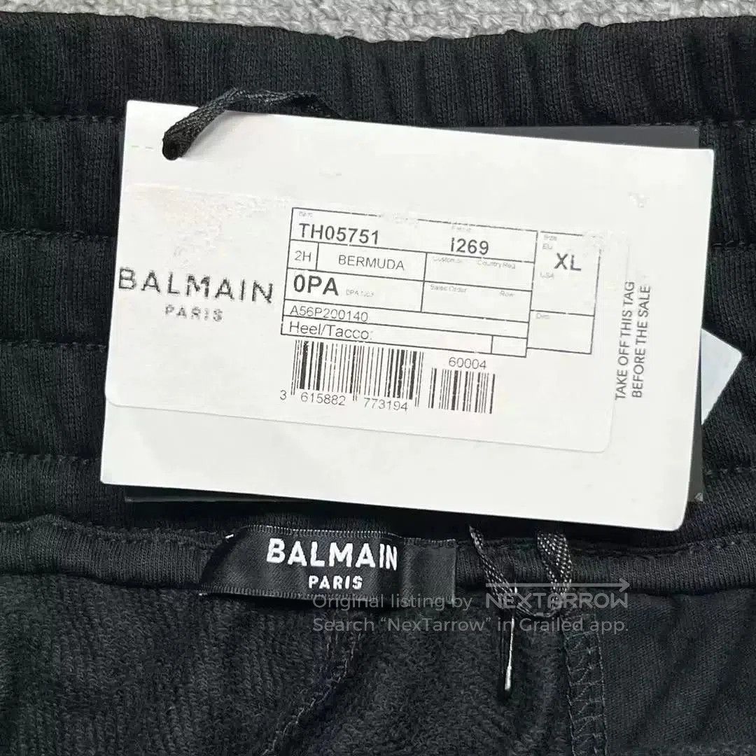 Balmain Balmain Black Monogram Print Shorts XL. Size US 28 / EU 44 - 3 Thumbnail