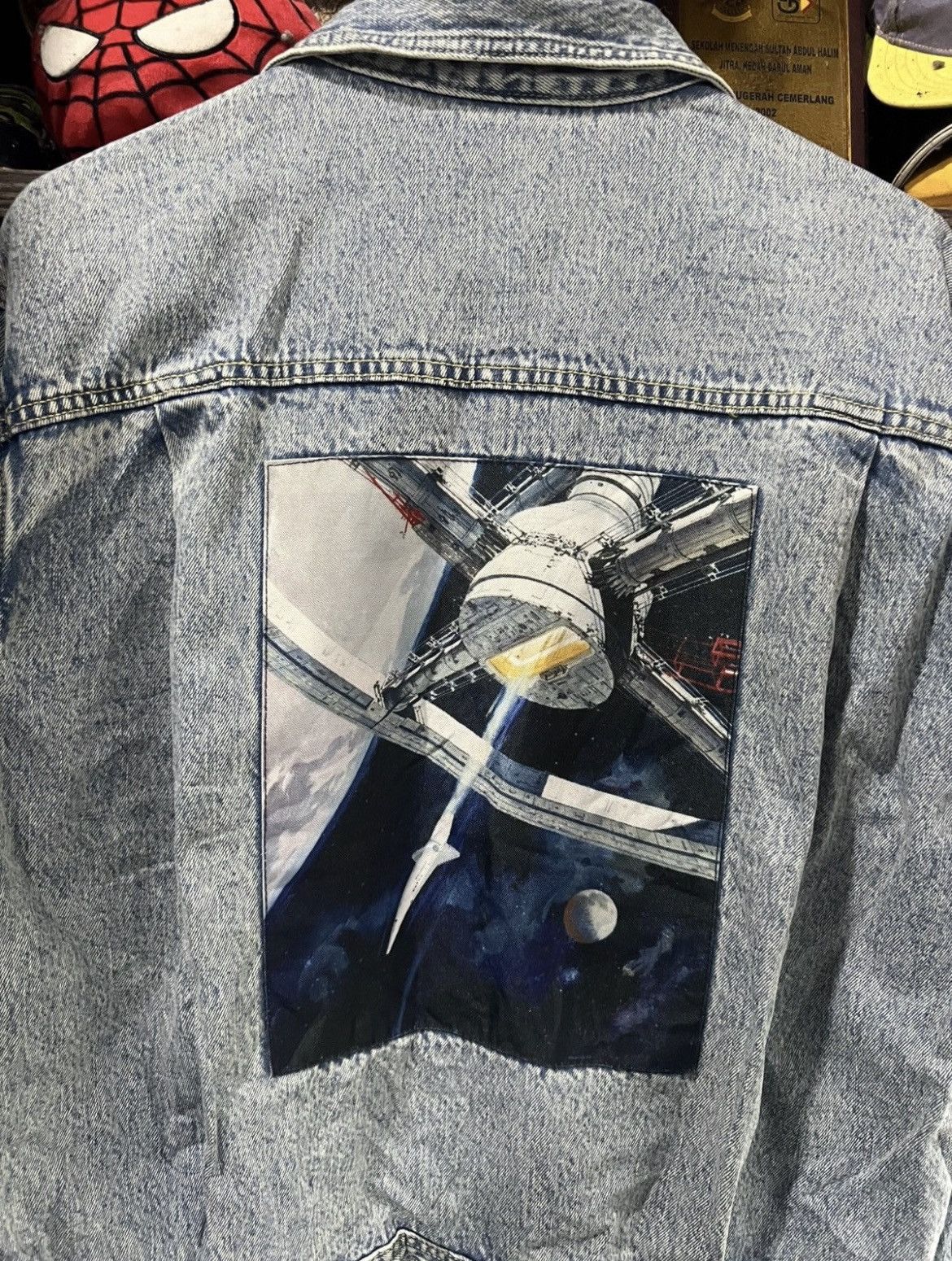GU 🔥Rare Gu x 2001:A Space Oddyssey Denim Jacket Size US M / EU 48-50 / 2 - 11 Thumbnail