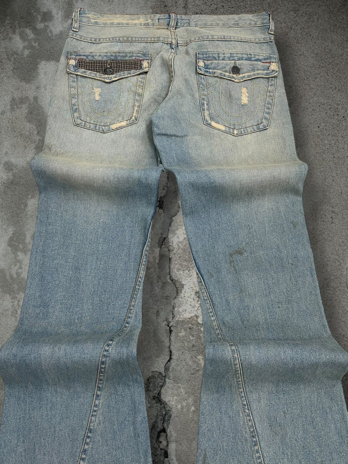 Tornado Mart Vintage Og 90s Japan Fancy Collection Patchwork Flared Denim Size US 32 / EU 48 - 14 Thumbnail