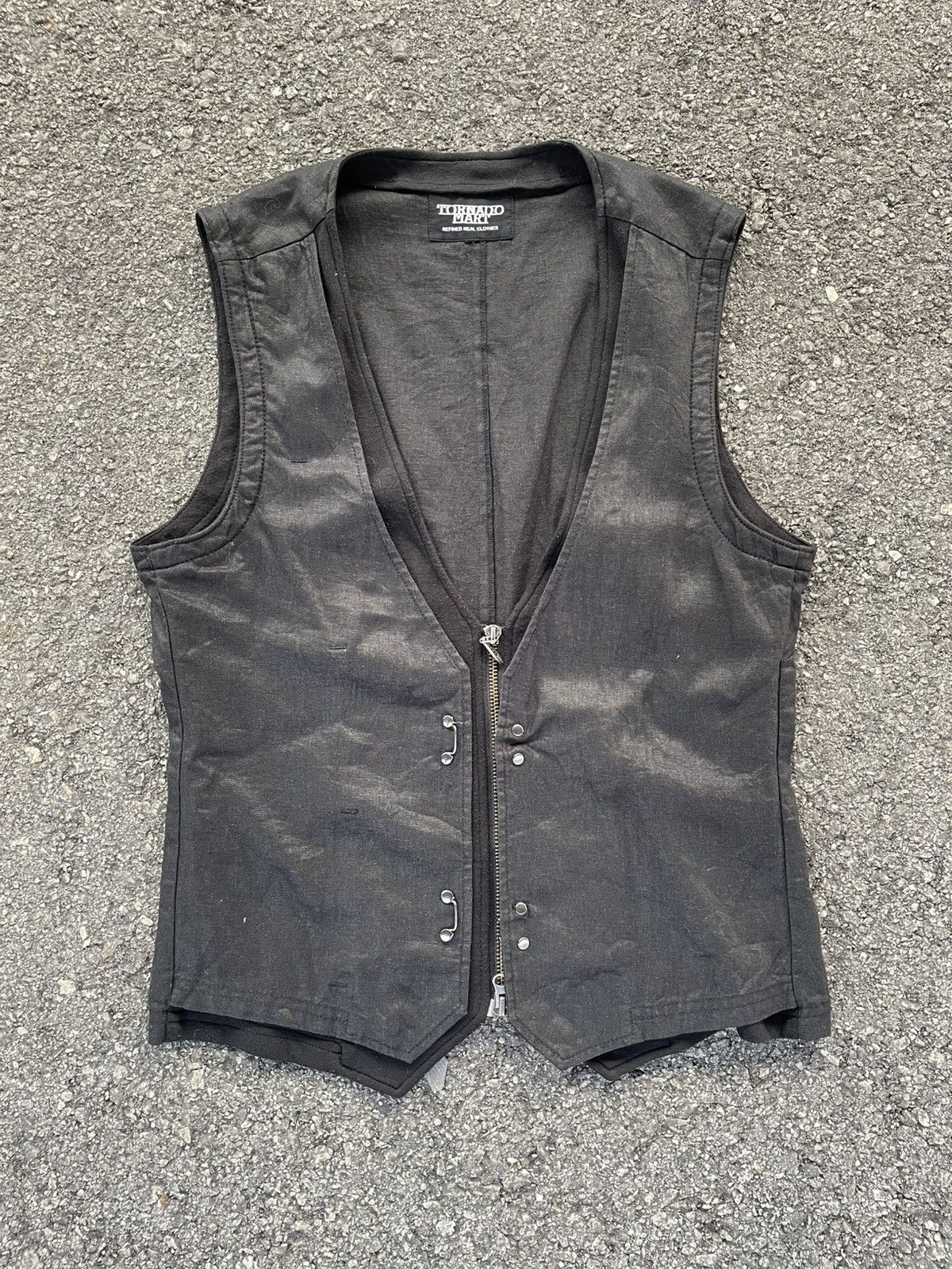 Tornado Mart Tornado Mart Lightly Waxed Layered Vest Size US M / EU 48-50 / 2 - 2 Thumbnail