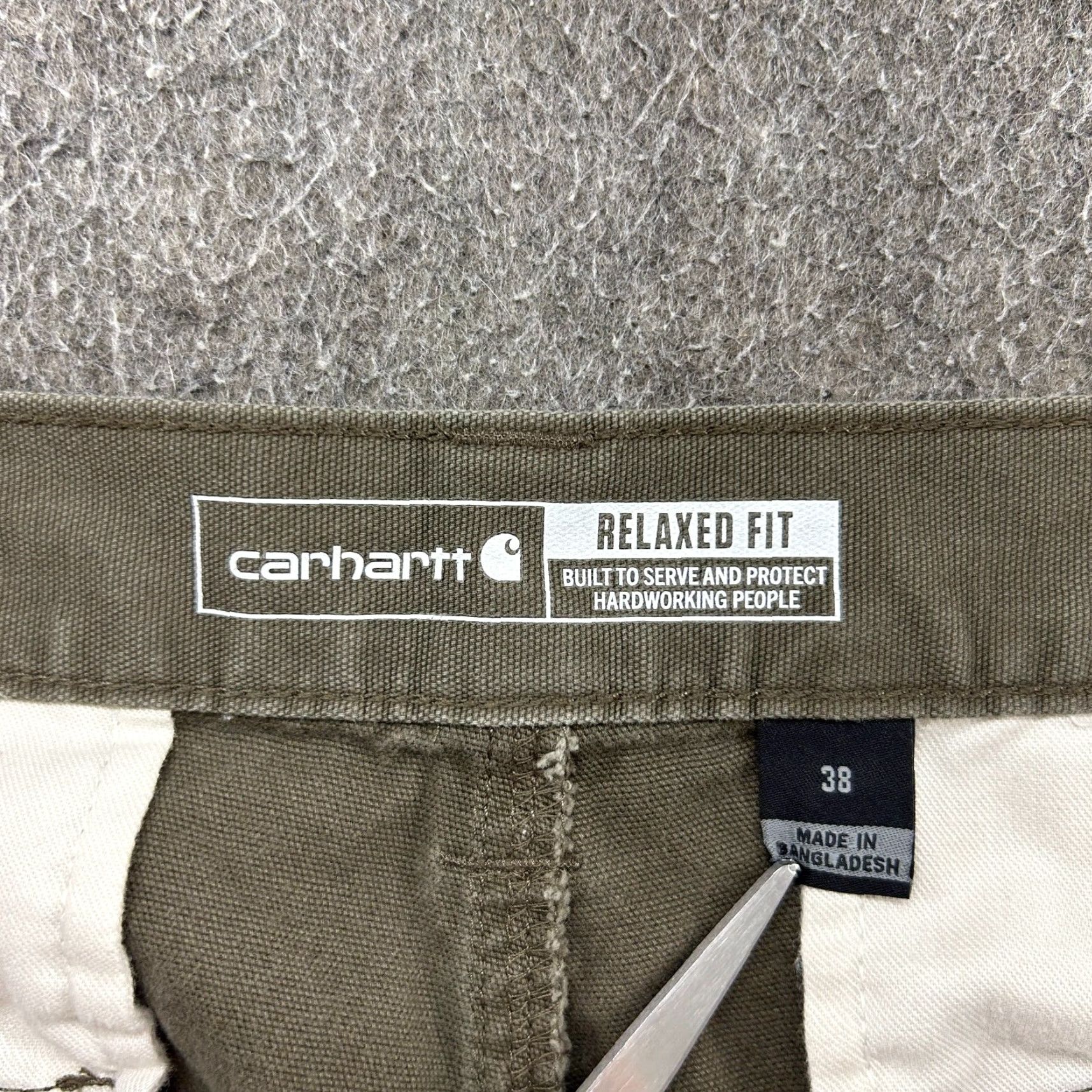 Carhartt Carhartt Shorts Mens 38 Green Cargo Relaxed Workwear Cotton Canvas 90s Beach Outdoor Pockets Distressed Baggy Regular Mary? Size US 38 / EU 54 - 4 Thumbnail