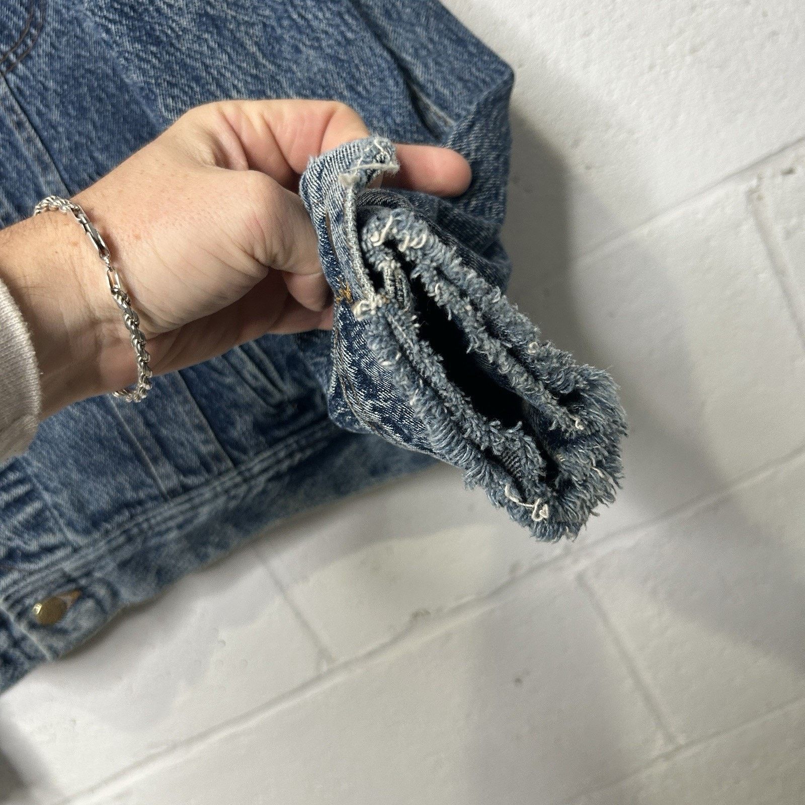Lee Vintage Lee Riders Denim Trucker Jacket “Acid Wash" Size US XL / EU 56 / 4 - 5 Thumbnail