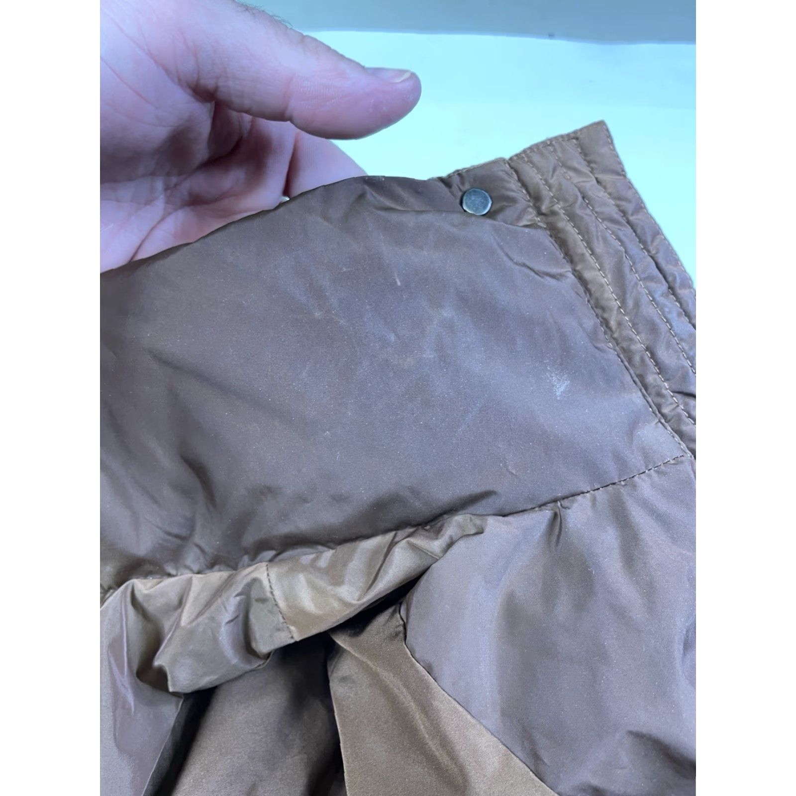 Vintage VINTAGE Jenni Kayne Puffer Jacket Women XS Full Zip Mock Neck Brown Down Polyester Slim? Size XS / US 0-2 / IT 36-38 - 6 Thumbnail