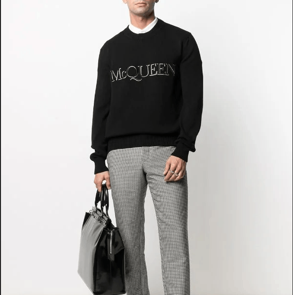 Alexander McQueen Alexander McQueen black embroidered sweater size L Size US L / EU 52-54 / 3 - 9 Thumbnail