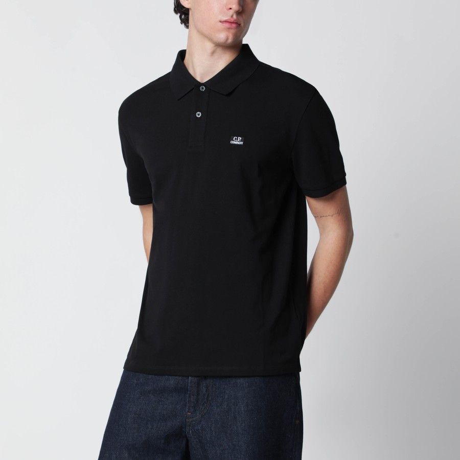 C.P. Company o1d2blof0226 Polo Shirt With Logo Patch In Black Size US L / EU 52-54 / 3 - 1 Thumbnail