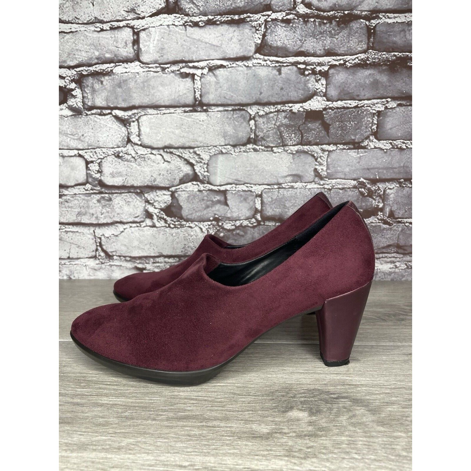Ecco Ecco Danish Design Purple Plum Suede Leather Pumps Heels Wom Size US 9 / IT 39 - 16 Thumbnail