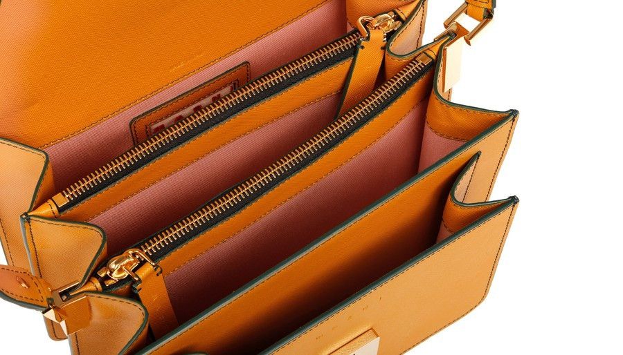Marni oc11z0525 Size: OS/Trunk Bag In Smooth Calfskin in Orange Size ONE SIZE - 4 Thumbnail
