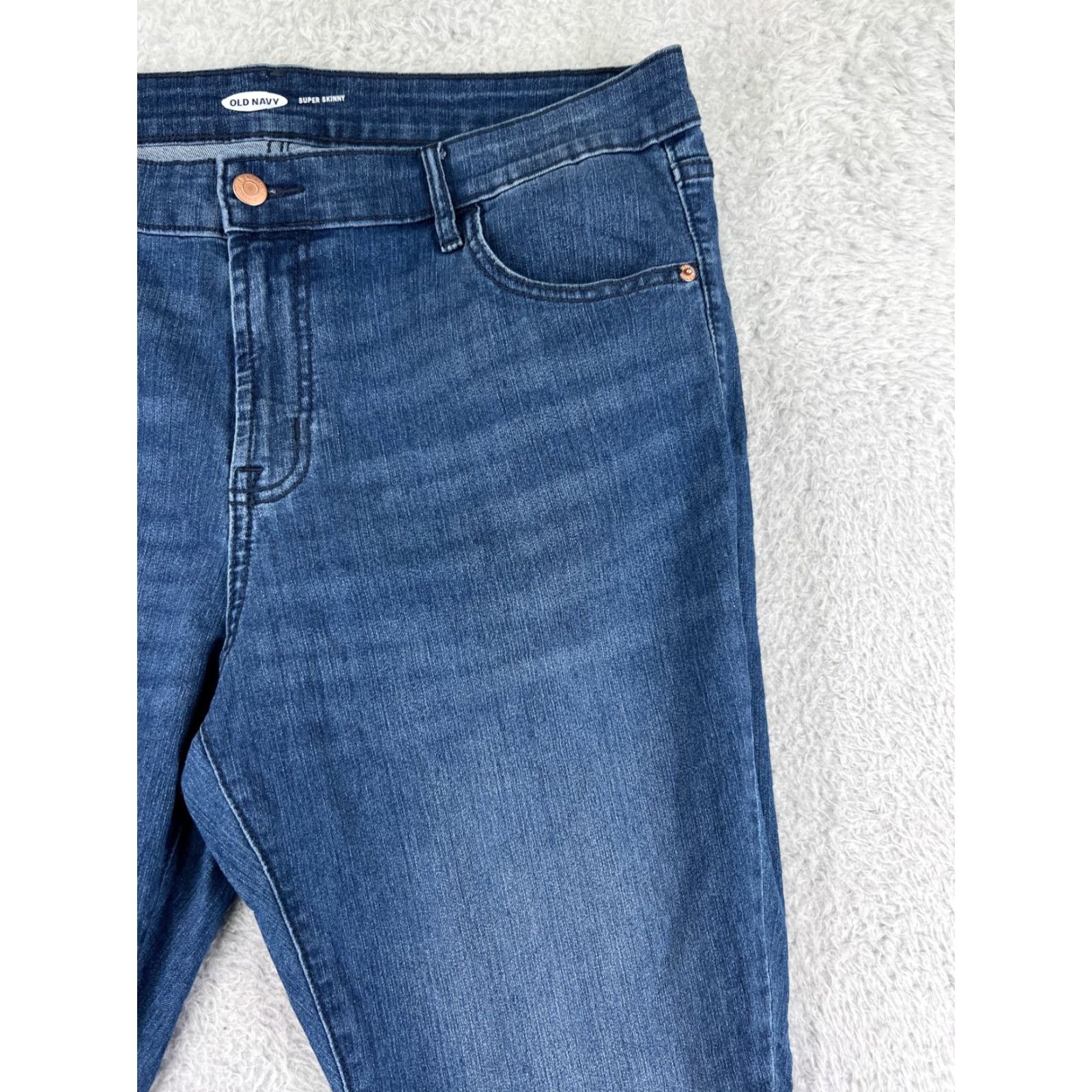 Old Navy Old Navy Jeans Women 36 Blue Denim Skinny Regular 5-Pocket Design Cotton Stretch Shirt? Size 25" / US 0 / IT 36 - 6 Thumbnail