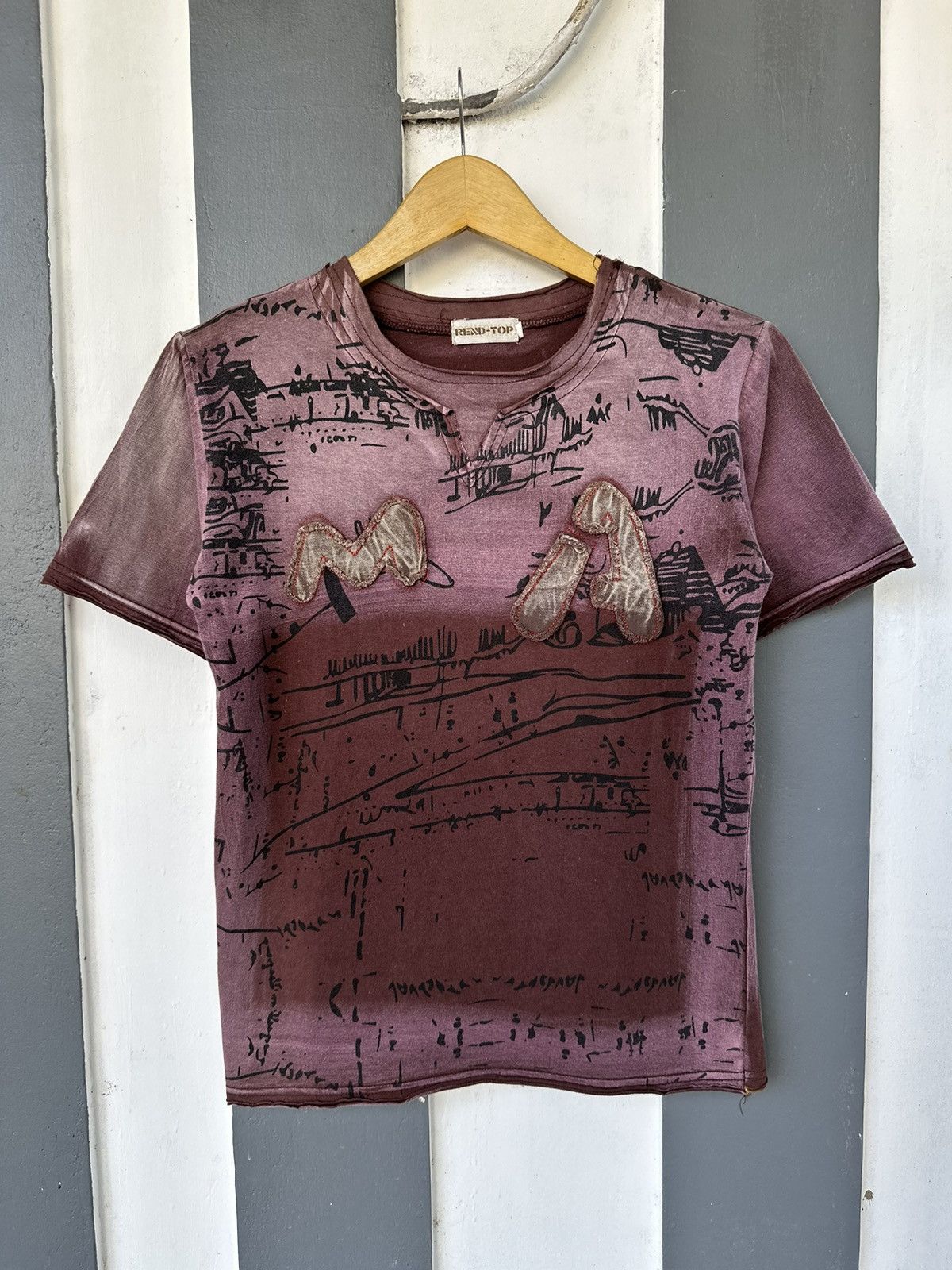 Japanese Brand CRAZY FADED DISTRESSED POEM TSHIRT SEDITIONARIES Size US S / EU 44-46 / 1 - 1 Thumbnail