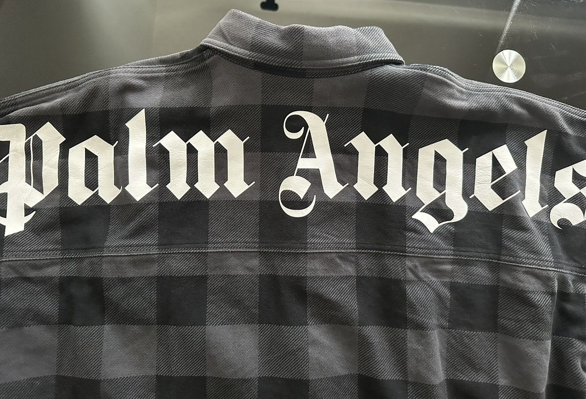 Palm Angels Palm Angels Back Logo Flannel Shirt Size US L / EU 52-54 / 3 - 3 Thumbnail