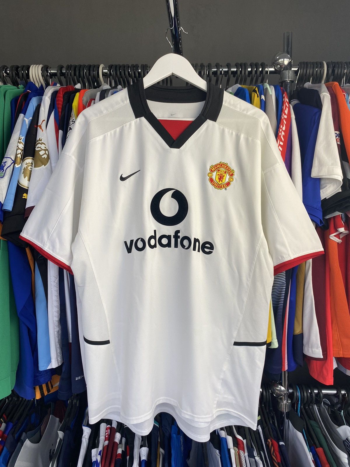 Nike 2002/03 NIKE MANCHESTER UNITED SOCCER FOOTBALL JERSEY SHIRT Size US L / EU 52-54 / 3 - 1 Thumbnail